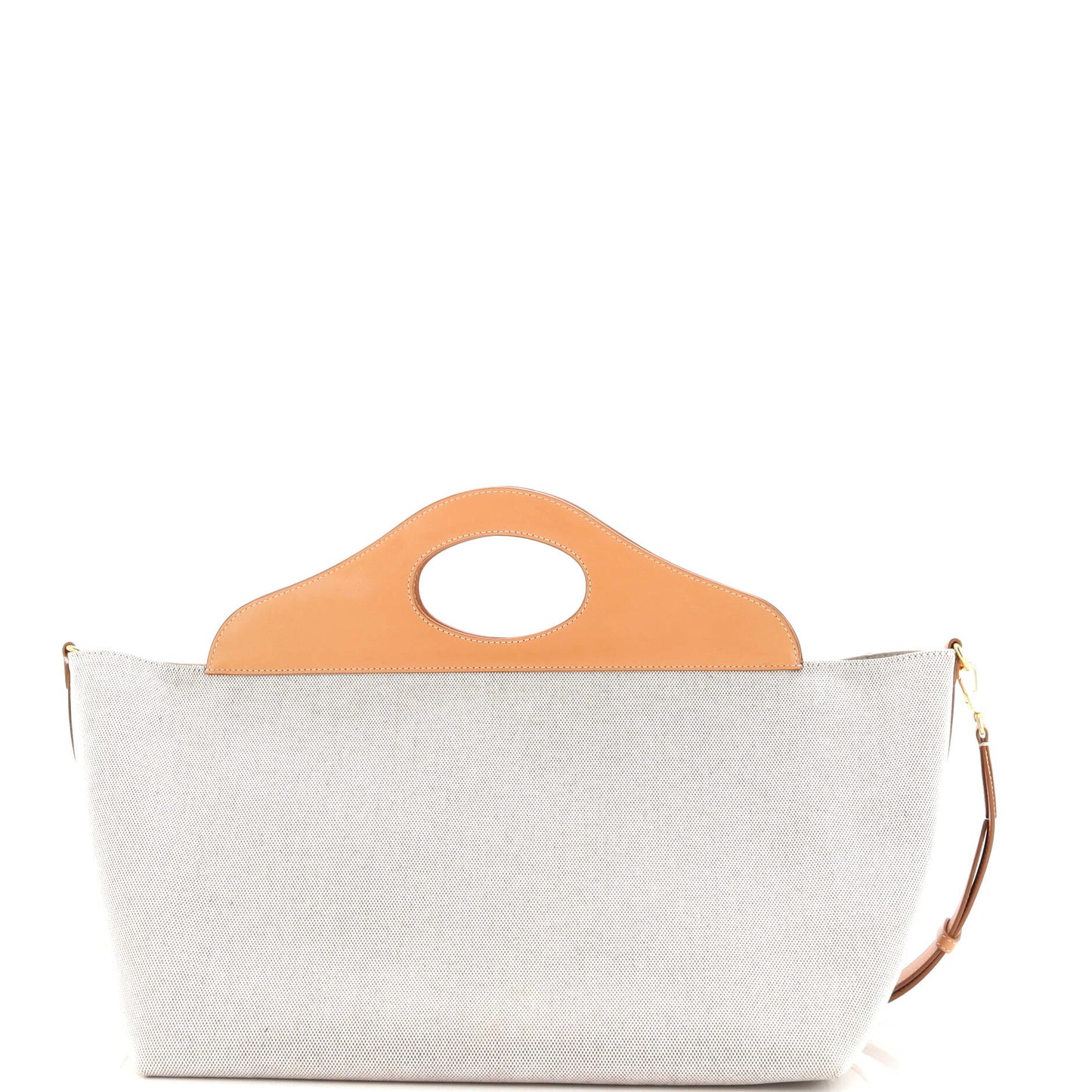 Soft Pocket Tote Canvas with Leather Medium