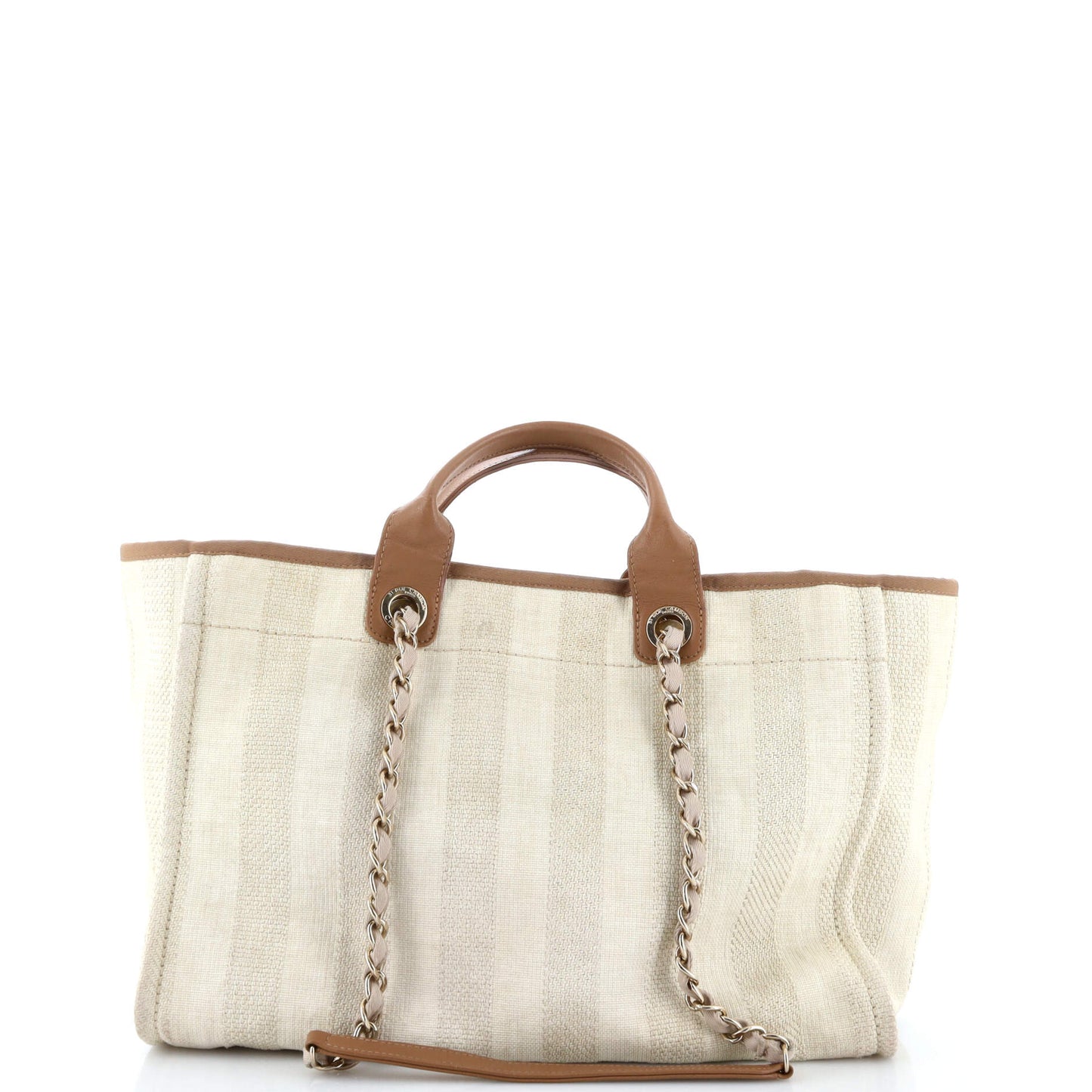 Deauville Tote Striped Mixed Fibers Medium