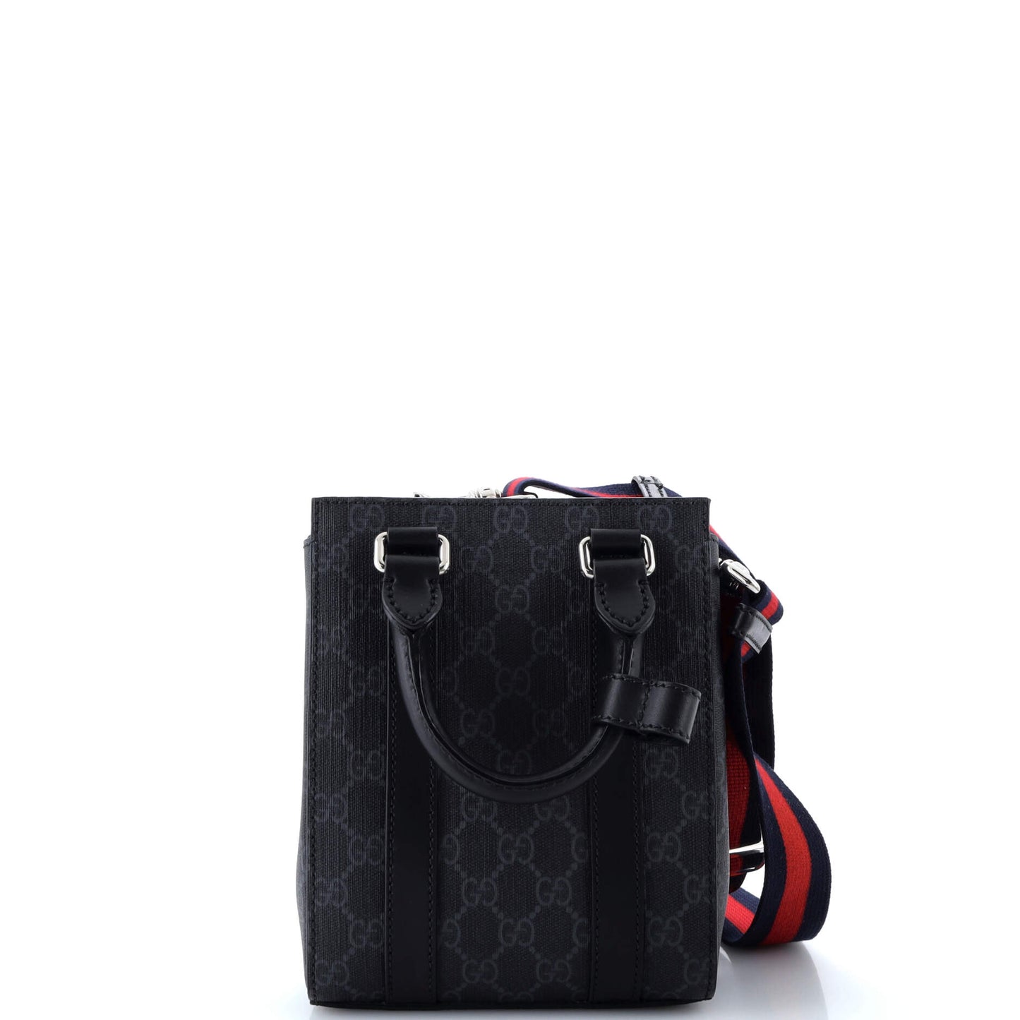 Convertible Web Open Tote GG Coated Canvas Mini