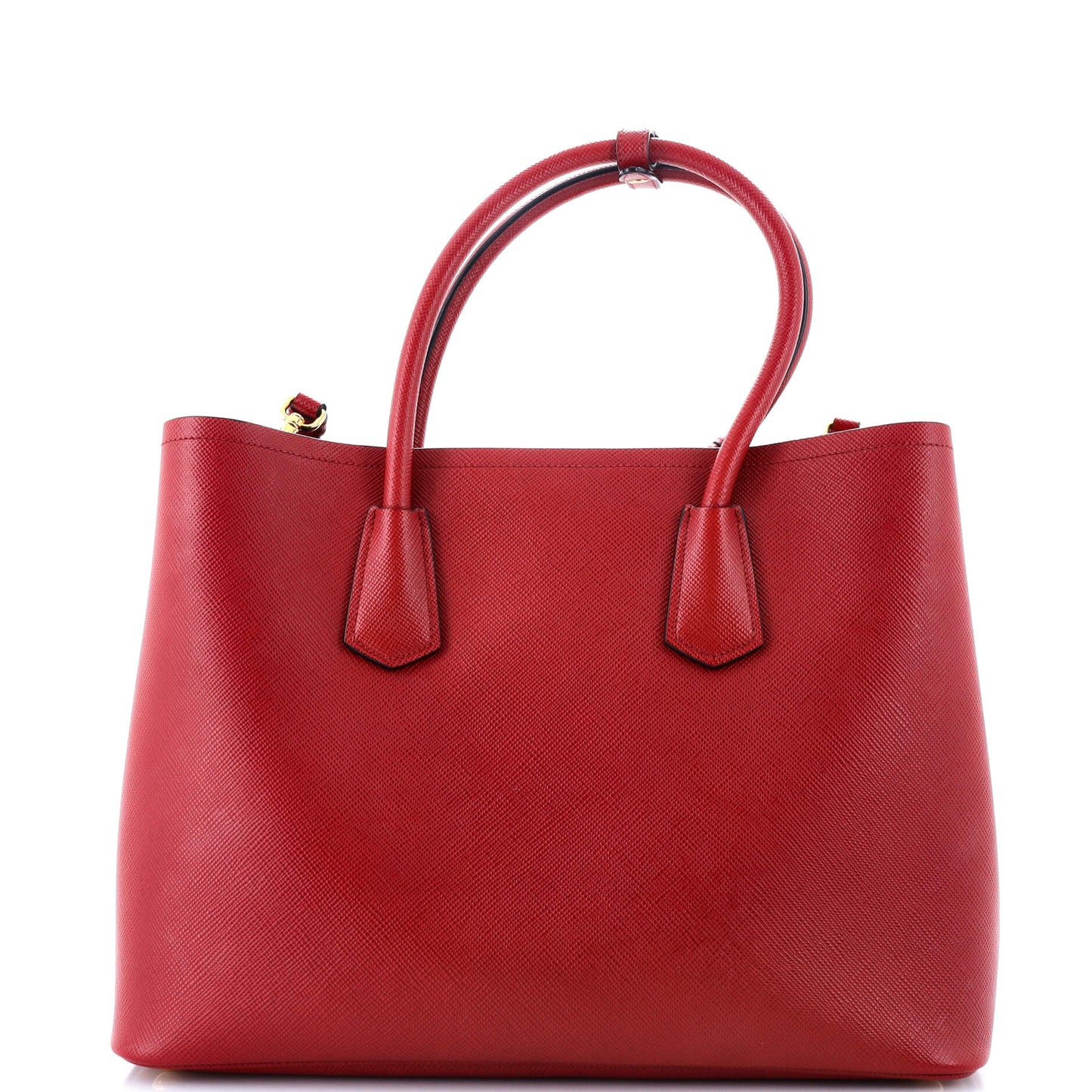 Cuir Double Tote Saffiano Leather Large