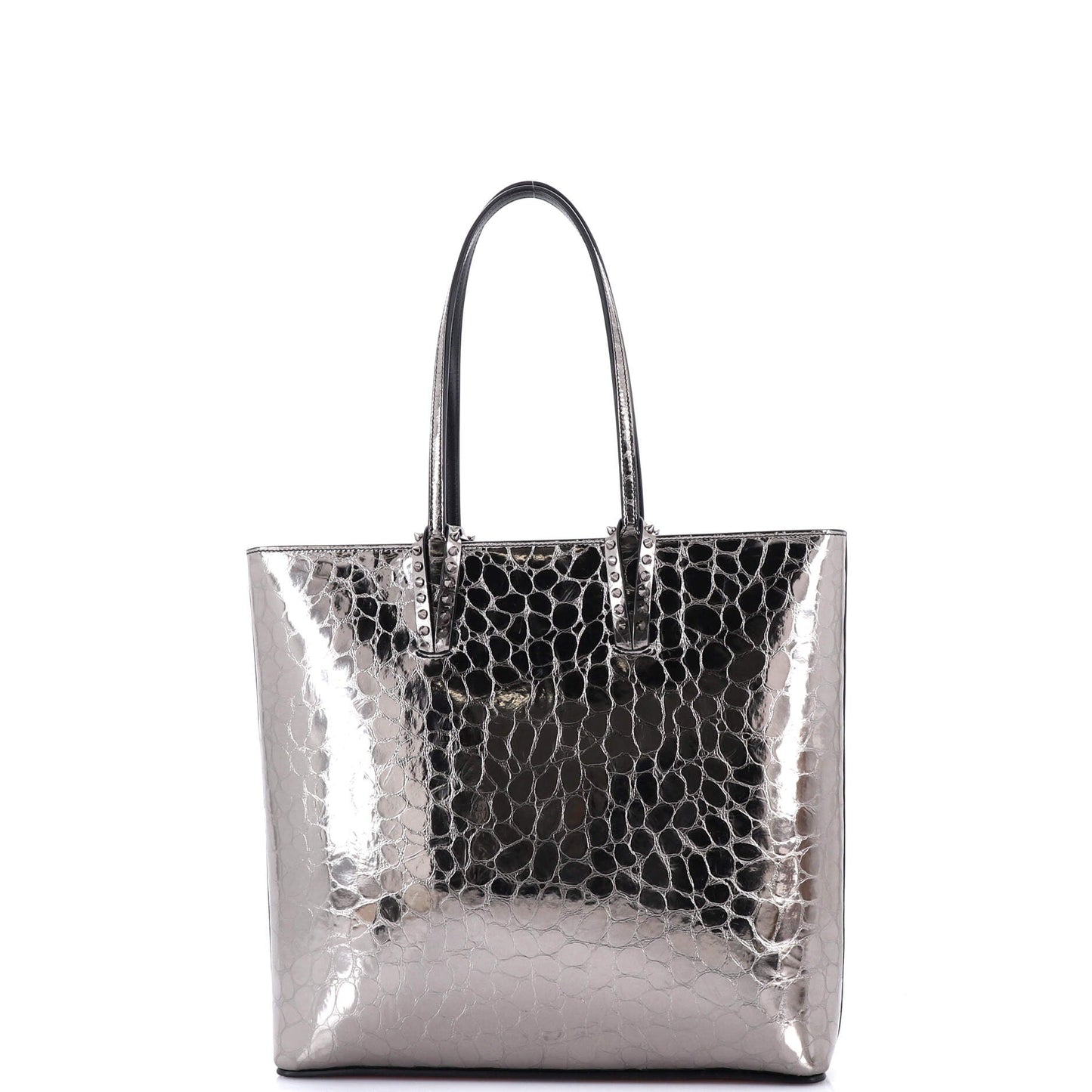 Cabata North South Zipped Tote Crocodile Embossed Leather