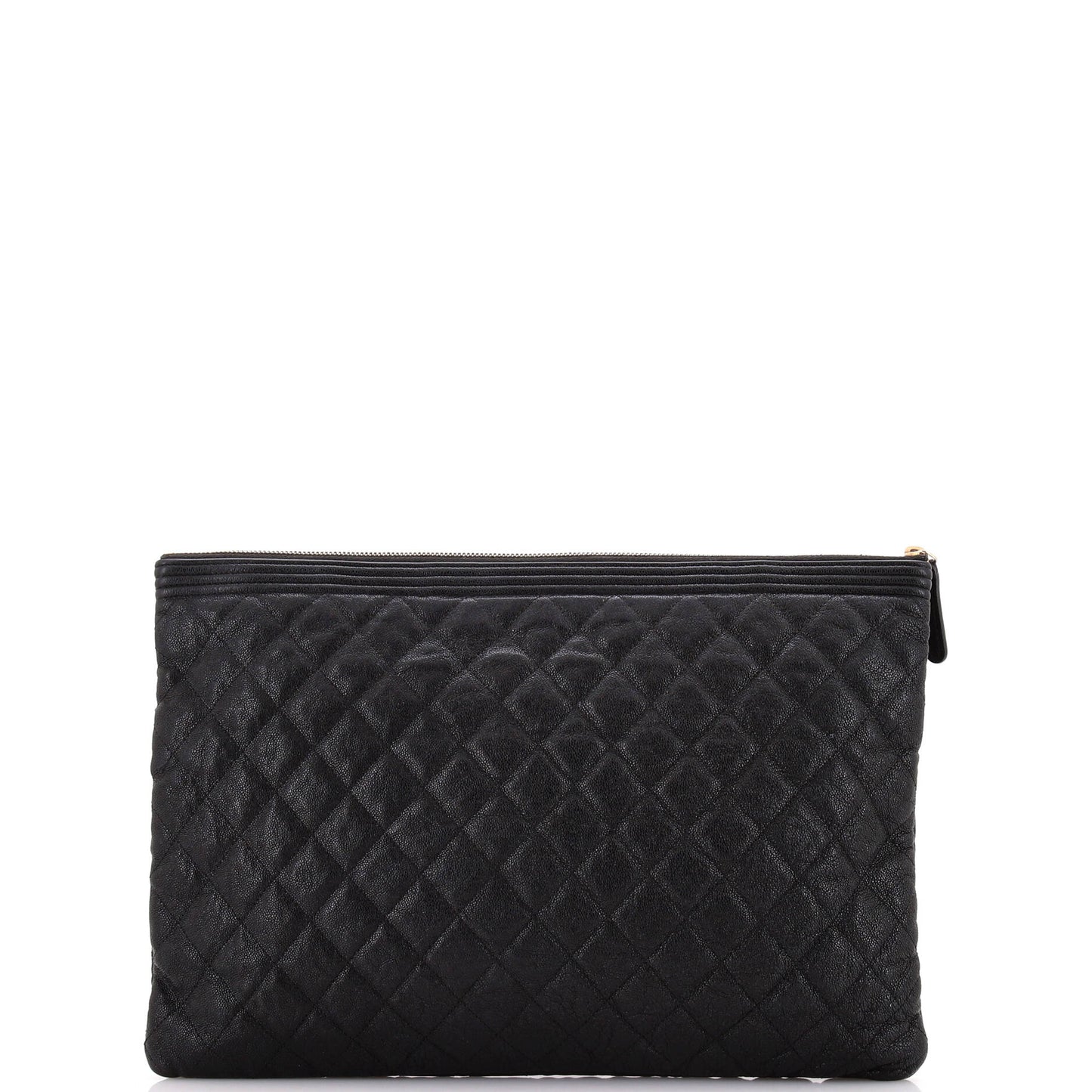 Boy O Case Clutch Quilted Caviar Medium