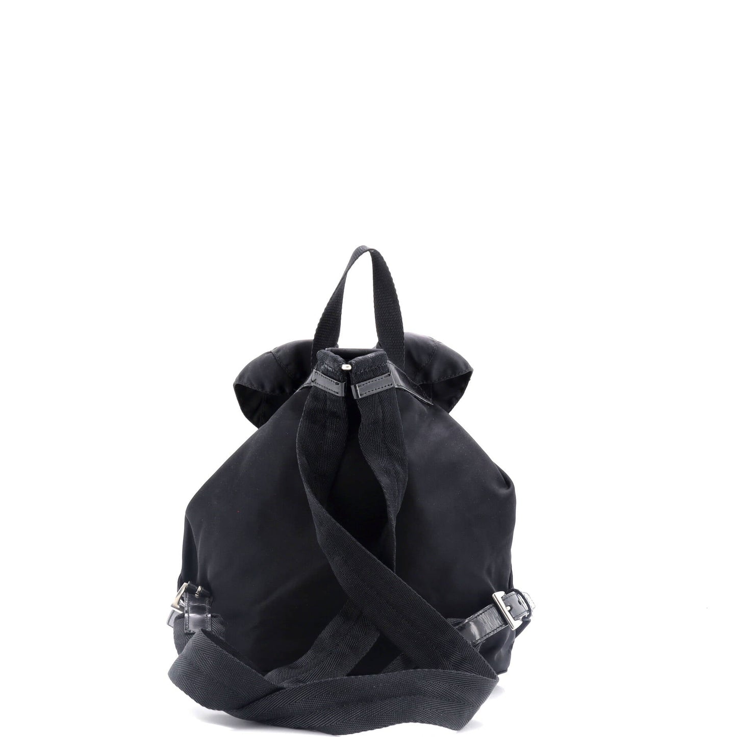 Vela Double Front Pocket Backpack Tessuto with Saffiano Leather Small