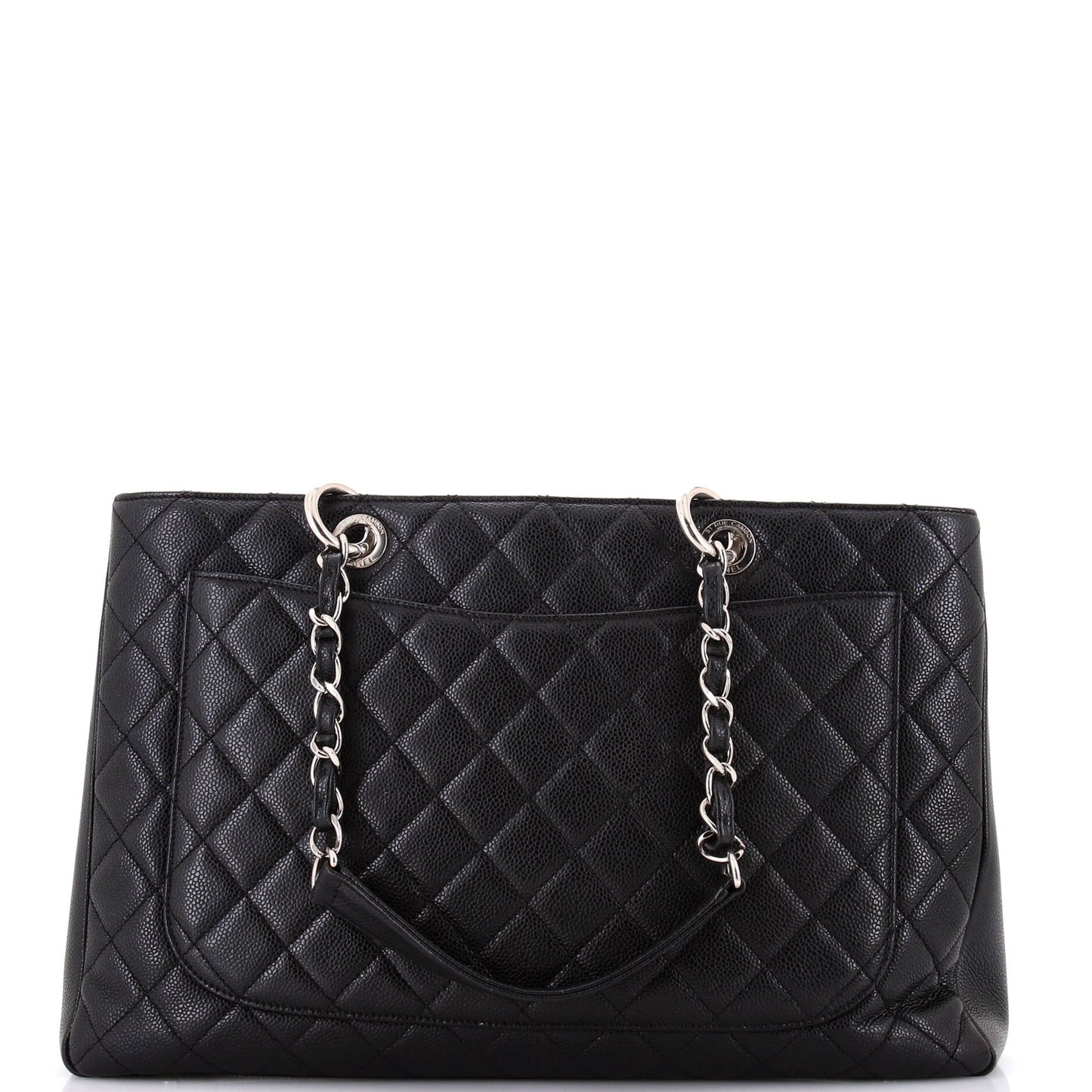 Grand Shopping Tote Quilted Caviar XL