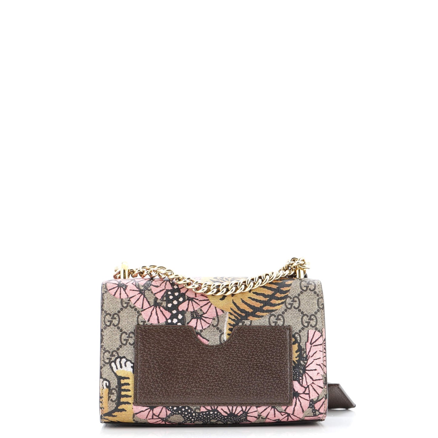 Padlock Shoulder Bag Bengal Print GG Coated Canvas Small