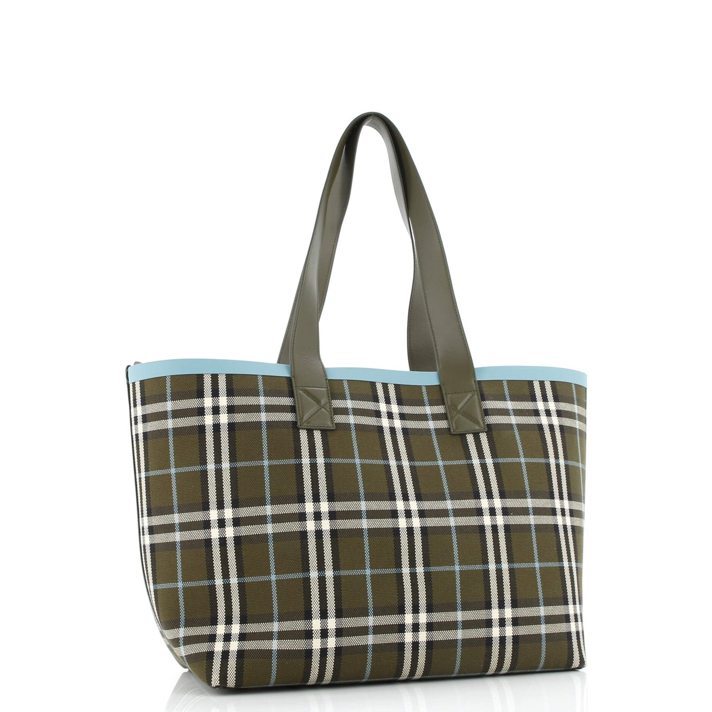 London Tote Check Canvas Medium