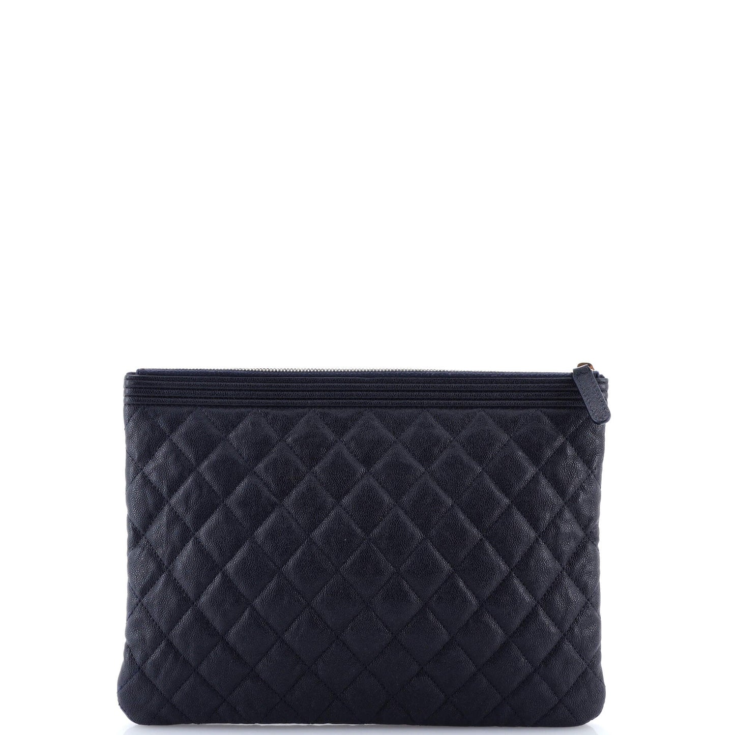 Boy O Case Clutch Quilted Caviar Medium