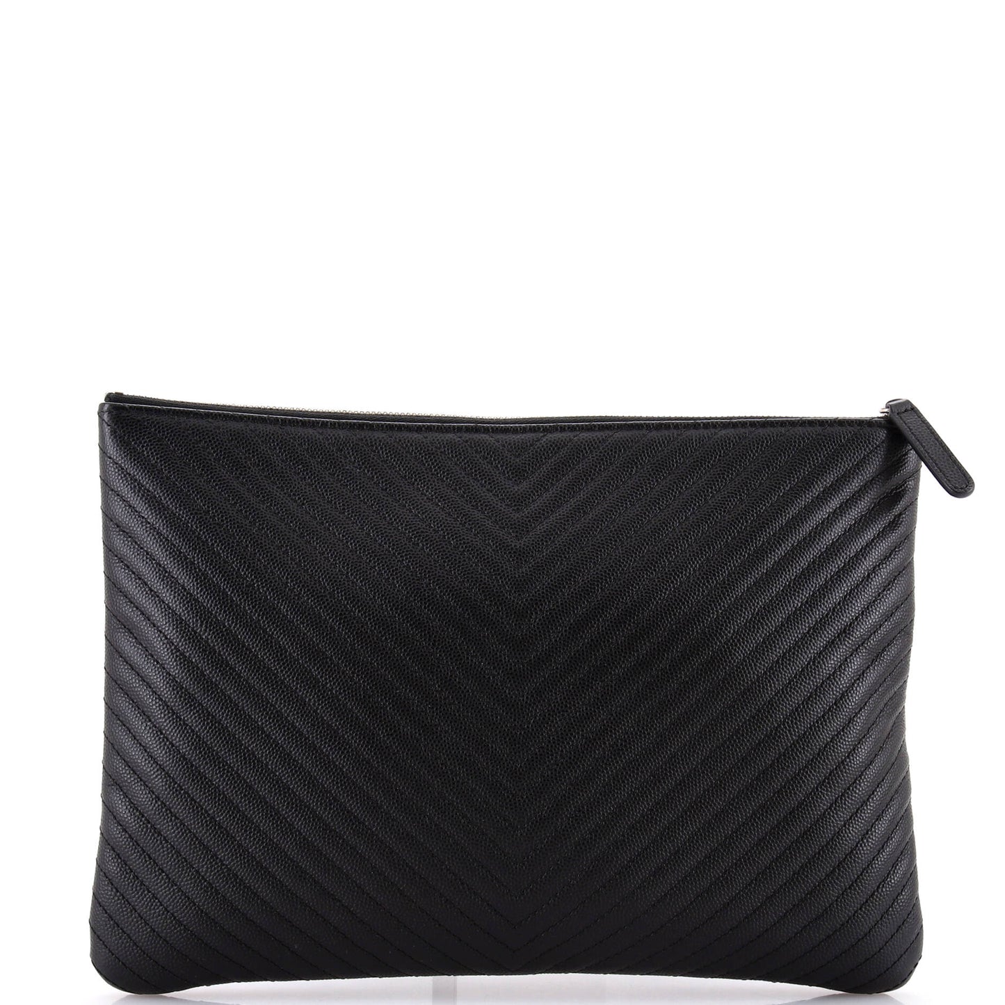 O Case Clutch Chevron Caviar Large