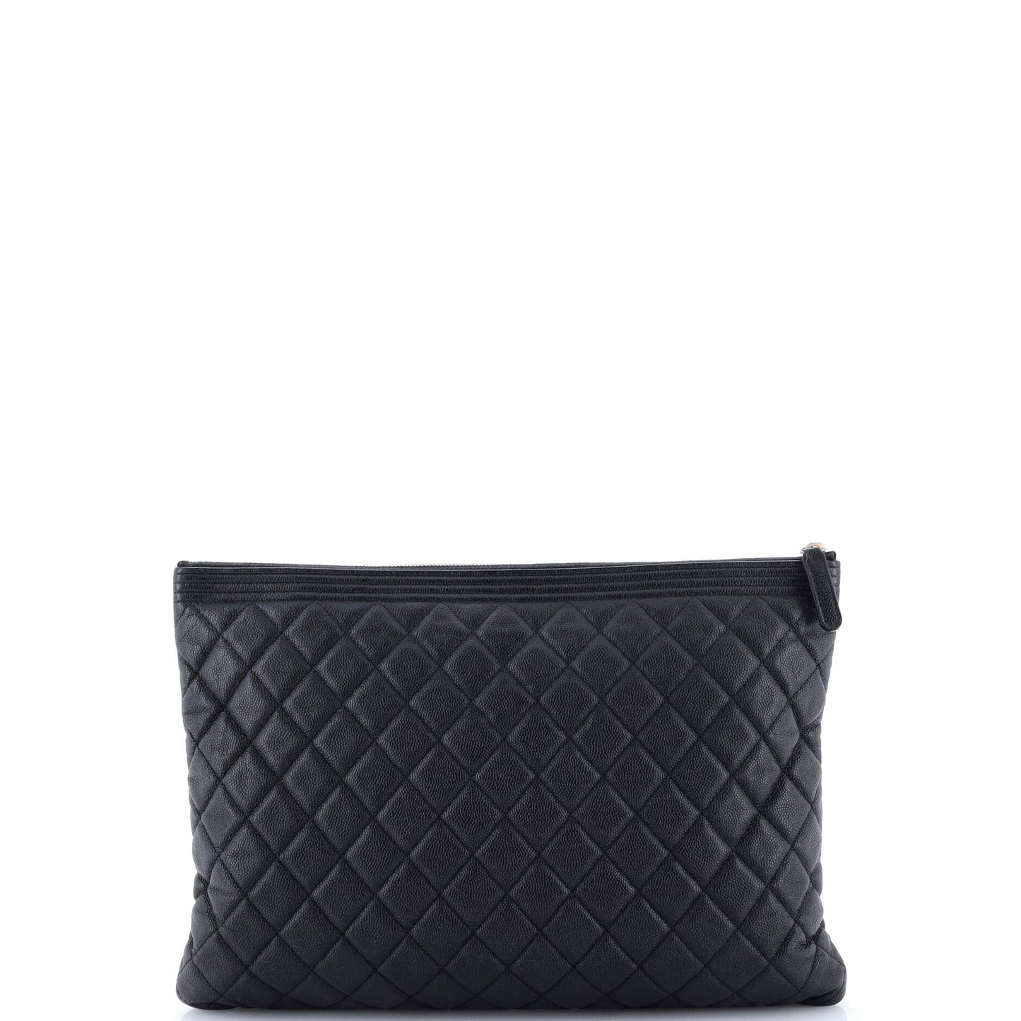 Boy O Case Clutch Quilted Caviar Large