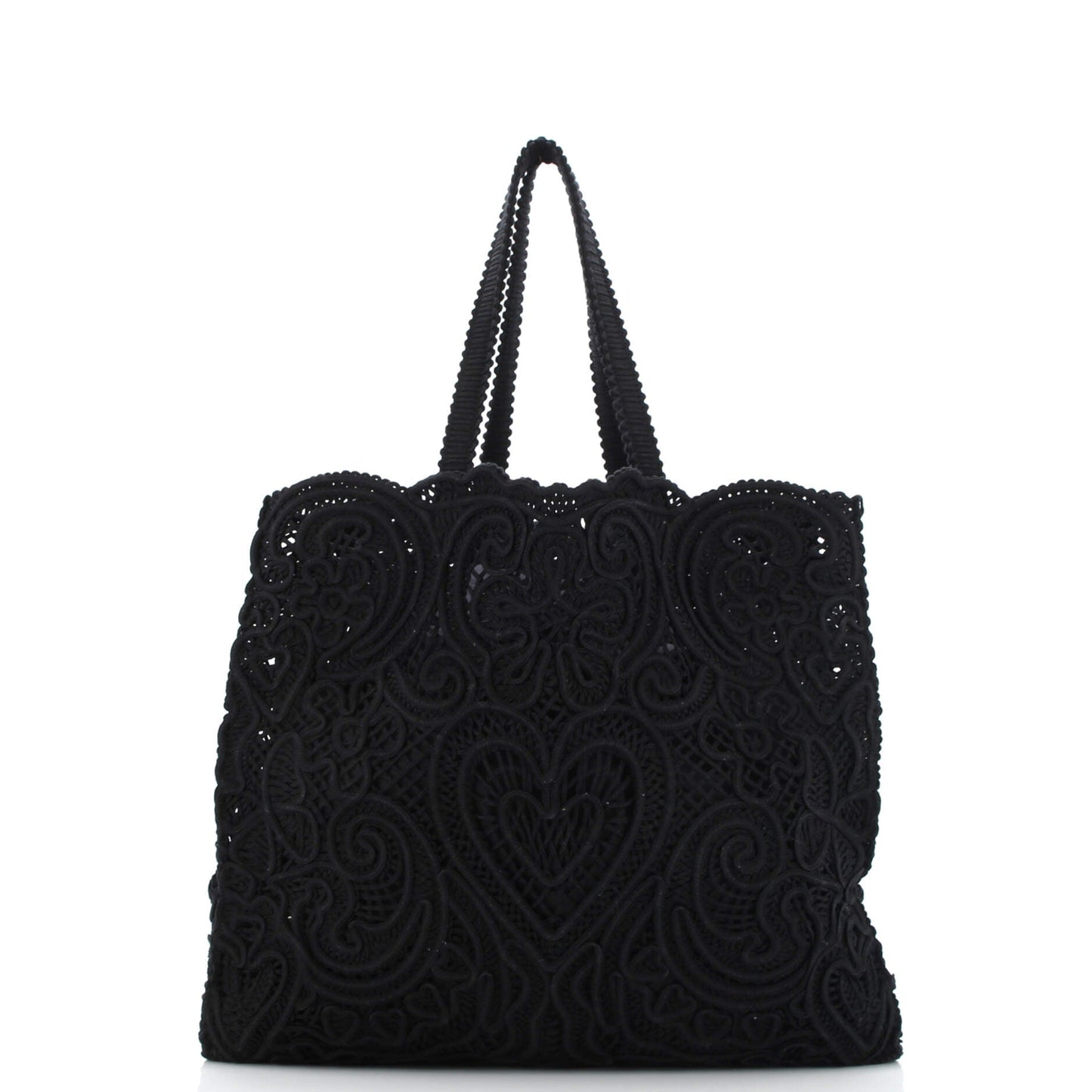 Beatrice Tote Bag Crochet Lace Jacquard Large