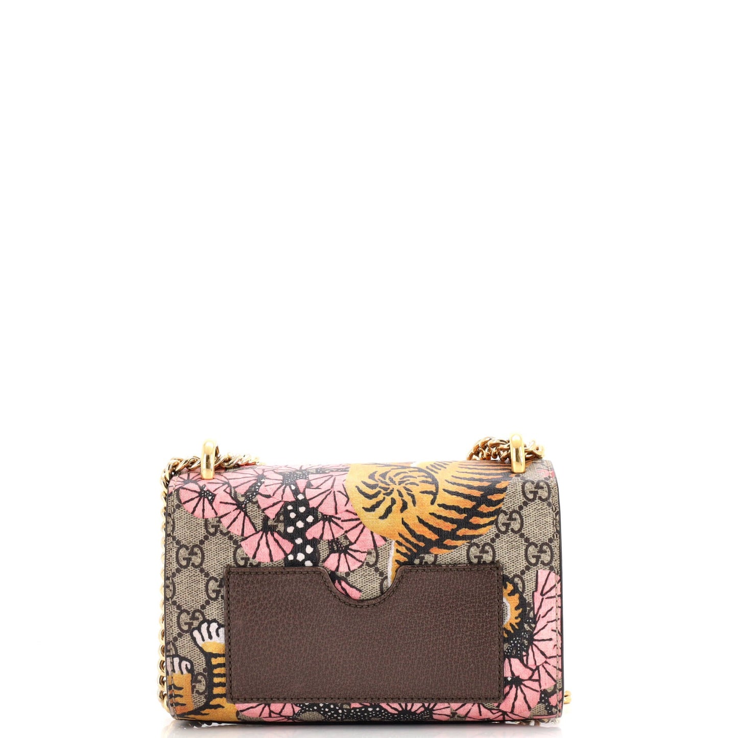 Padlock Shoulder Bag Bengal Print GG Coated Canvas Small