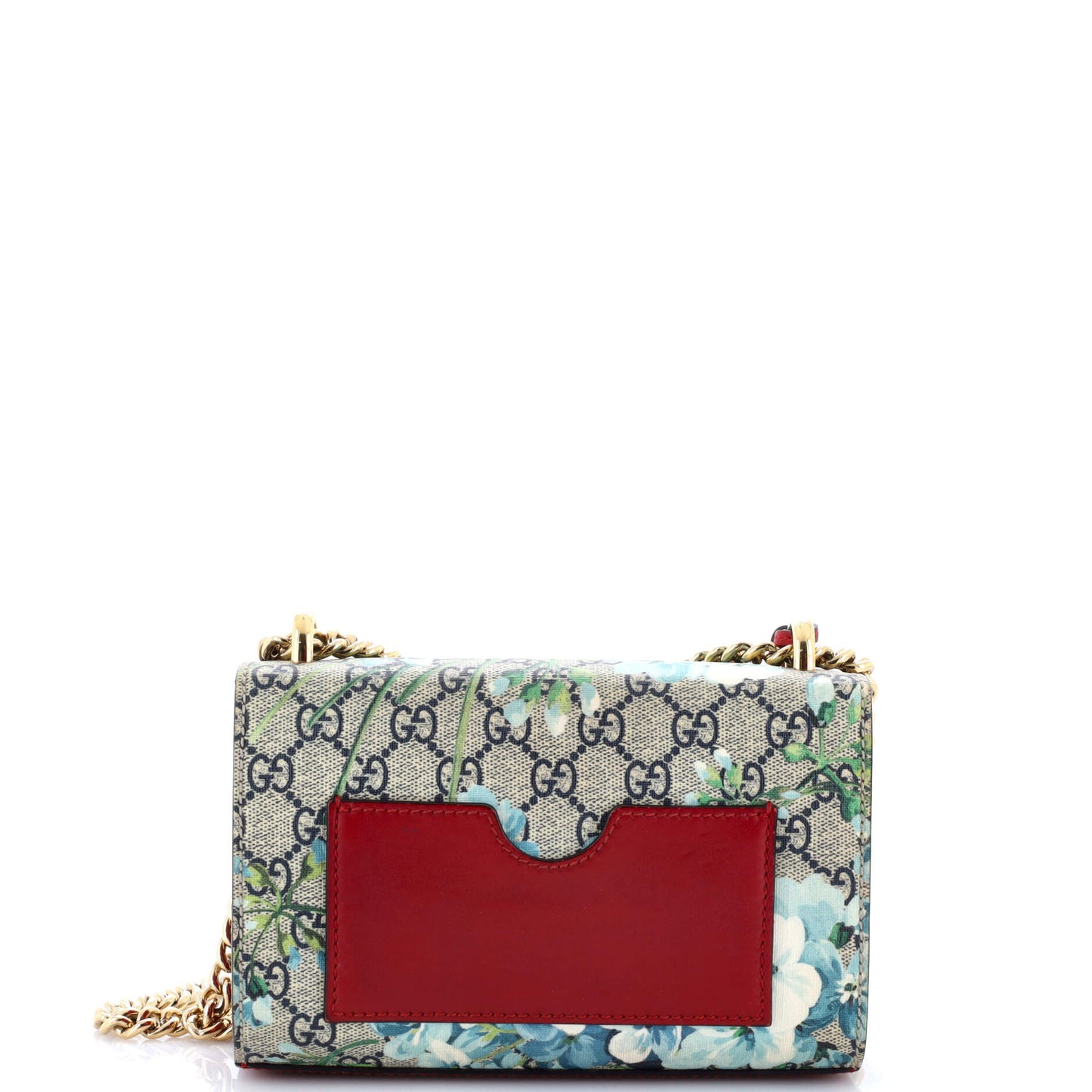 Padlock Shoulder Bag Blooms Print GG Coated Canvas Small