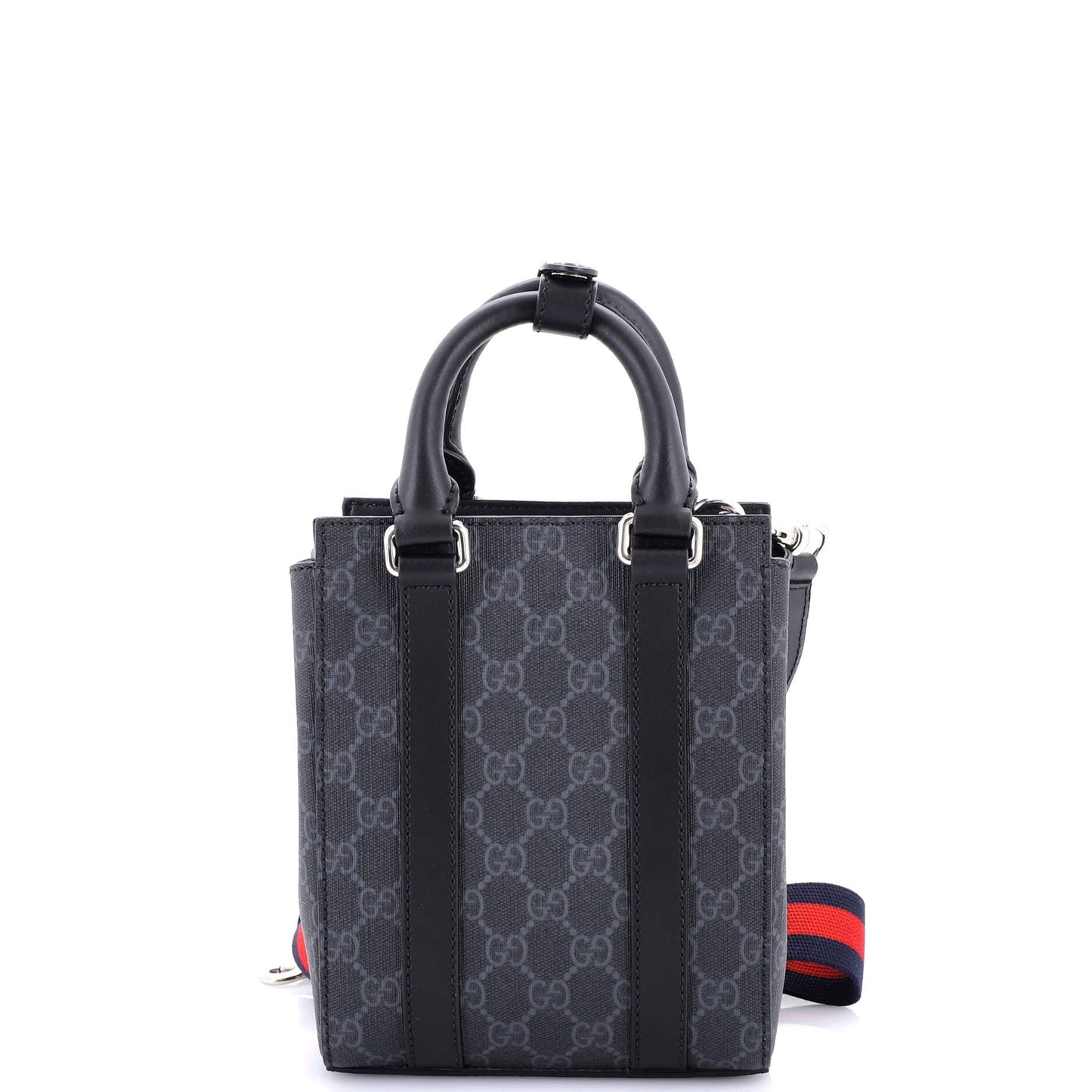 Convertible Web Open Tote GG Coated Canvas Mini