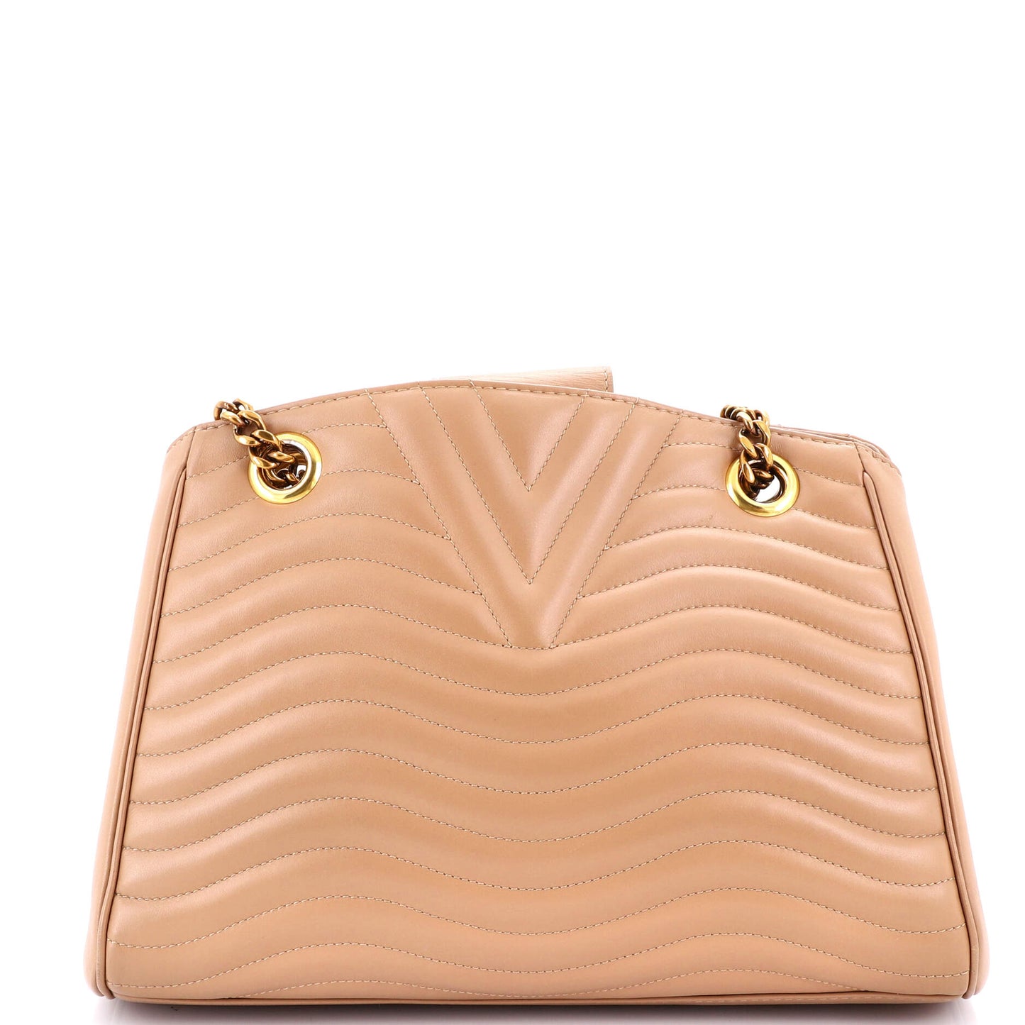 New Wave Chain Tote Quilted Leather