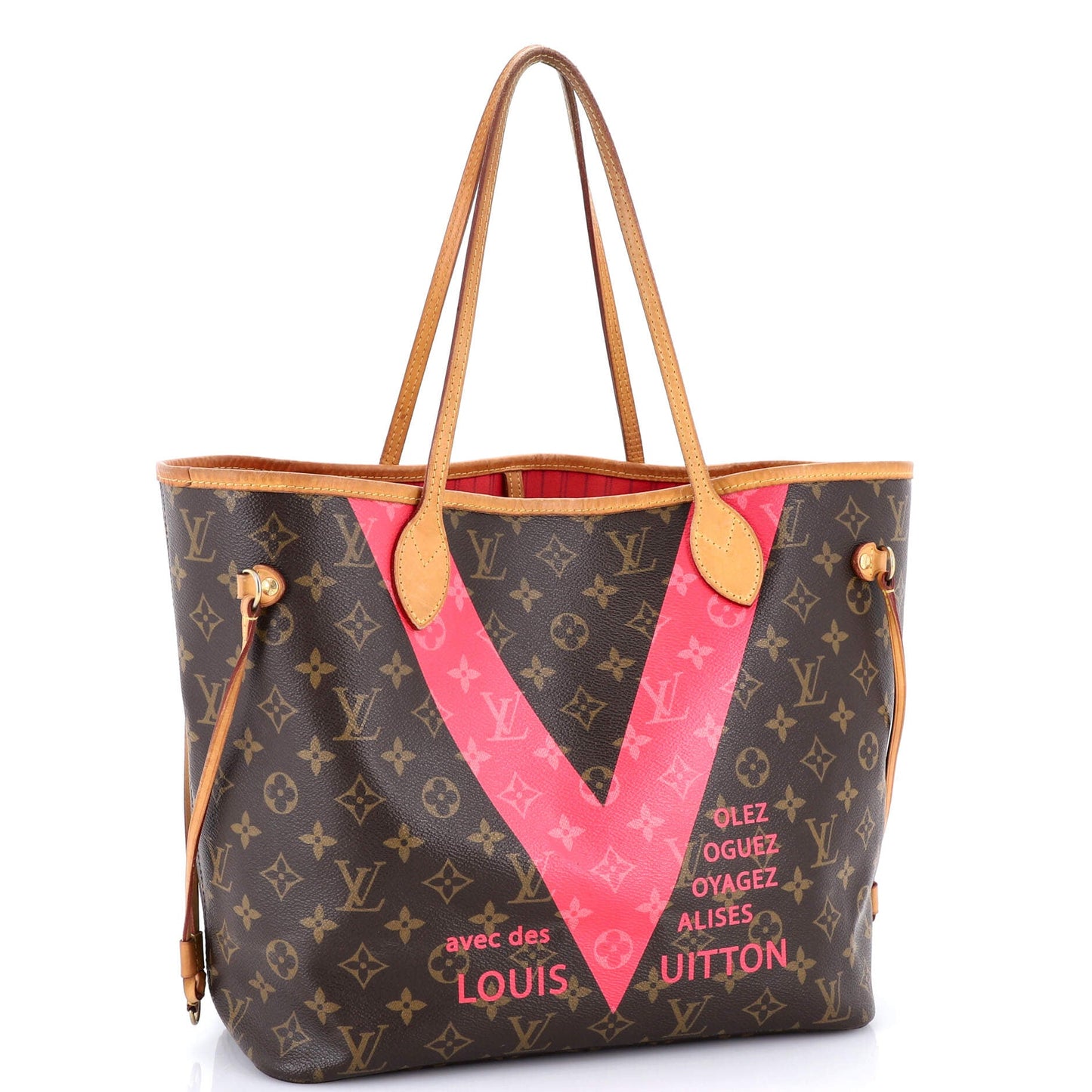 Neverfull NM Tote Limited Edition Cities V Monogram Canvas MM