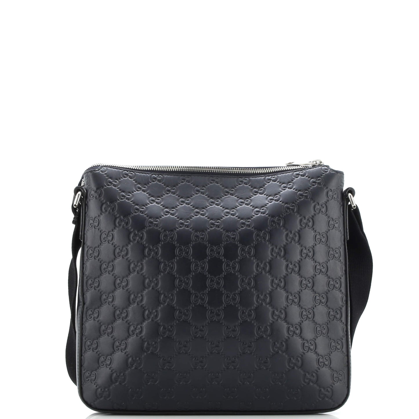 Signature Zip Messenger Bag Guccissima Leather Medium