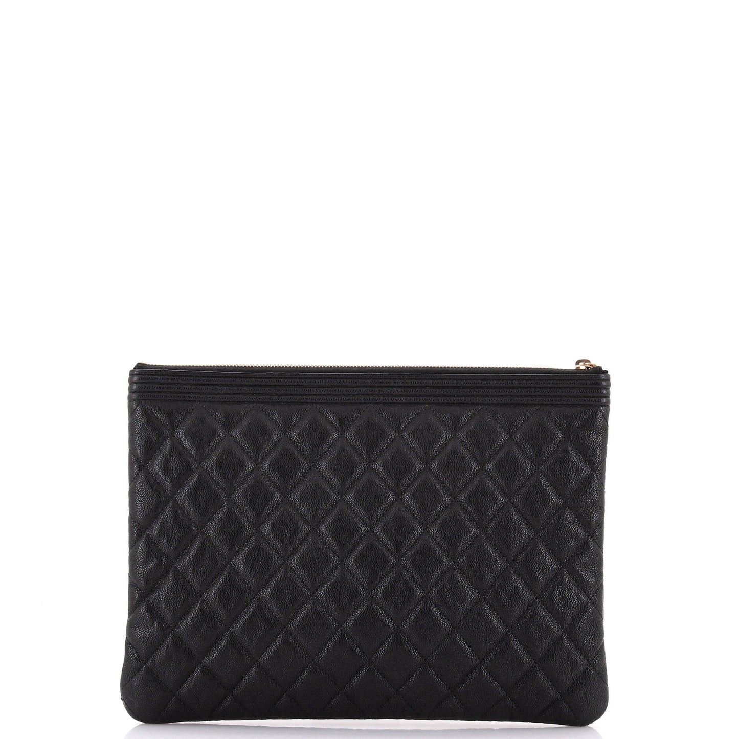 Boy O Case Clutch Quilted Caviar Medium
