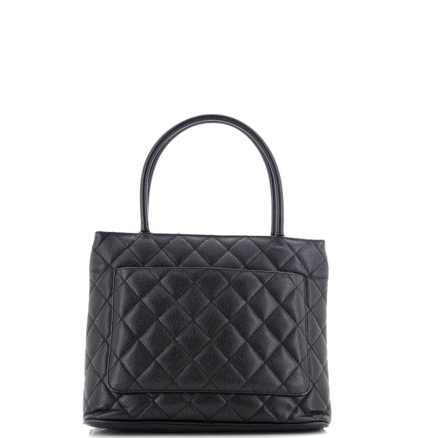 Medallion Tote Quilted Caviar