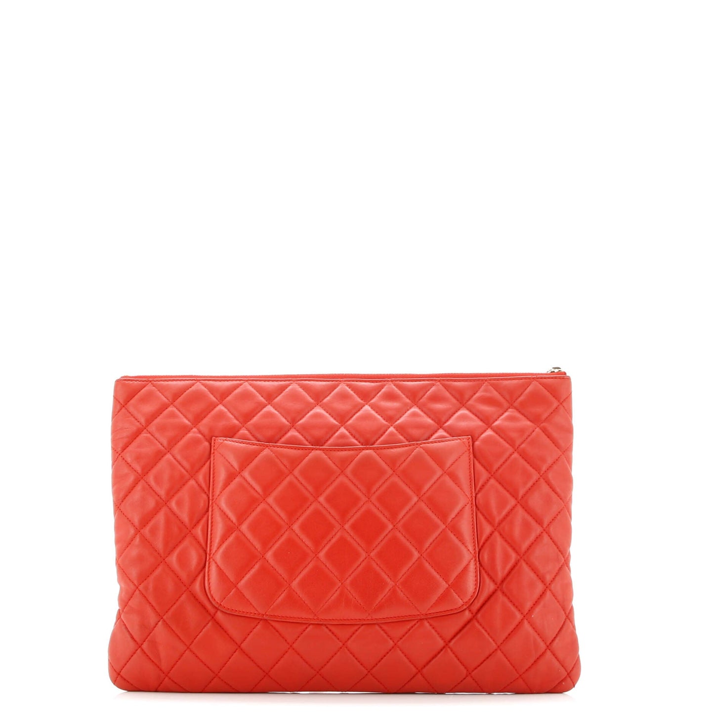 O Case Clutch Quilted Lambskin Large