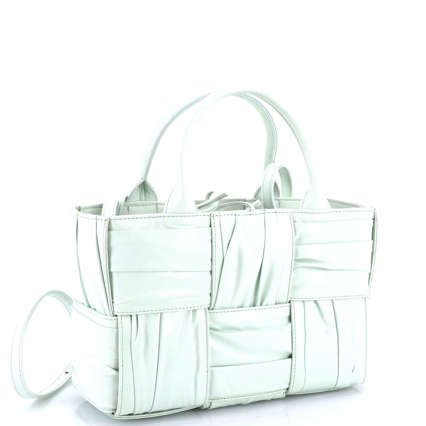 Arco Tote Maxi Intrecciato Plisse Leather Mini