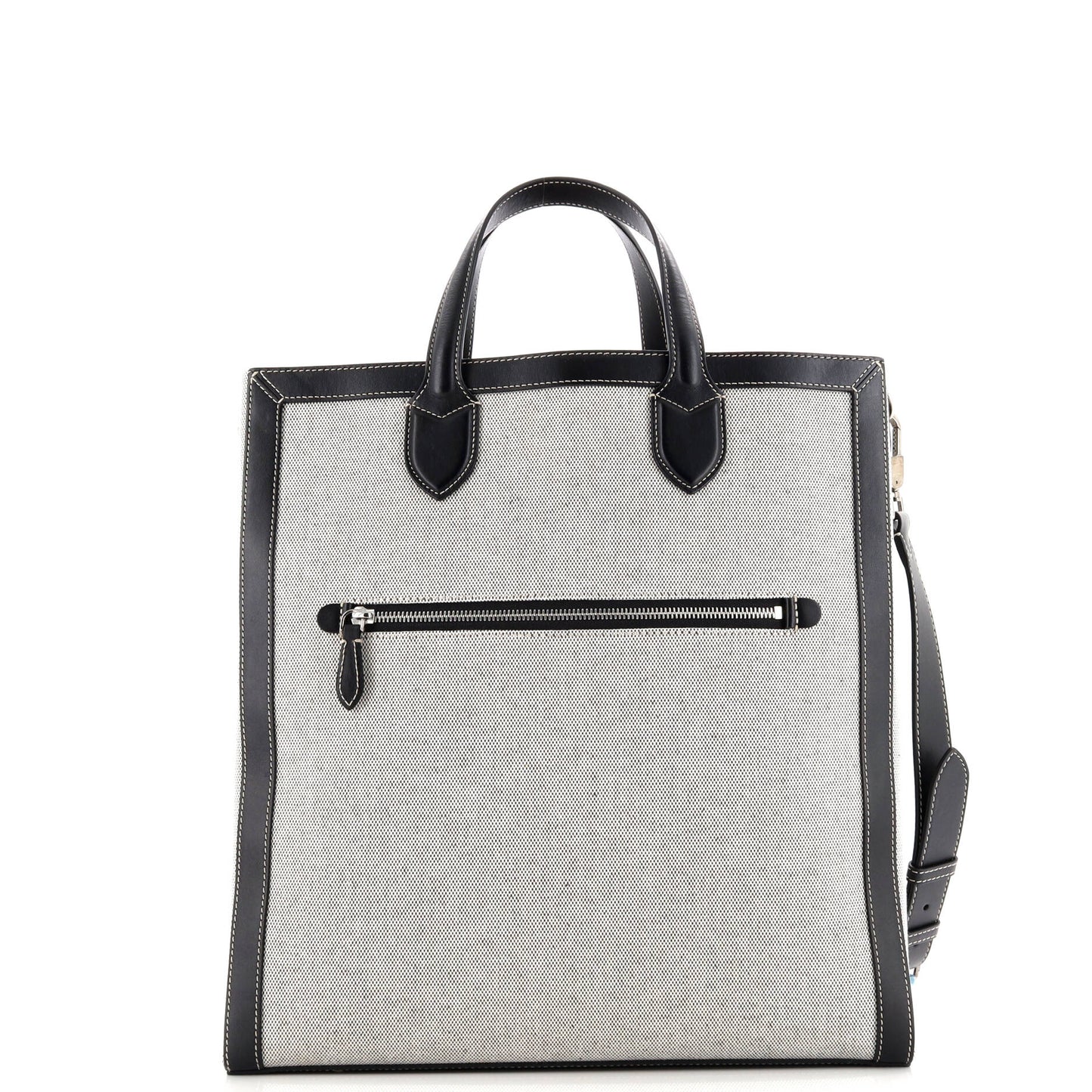 Kane Tote Horseferry Print Canvas with Leather Tall
