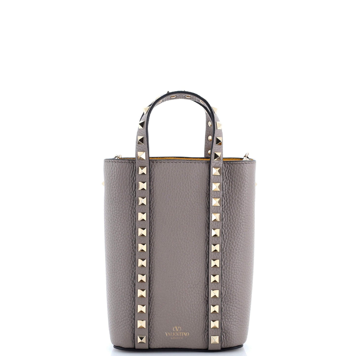 Rockstud Vertical Chain Tote Leather Mini
