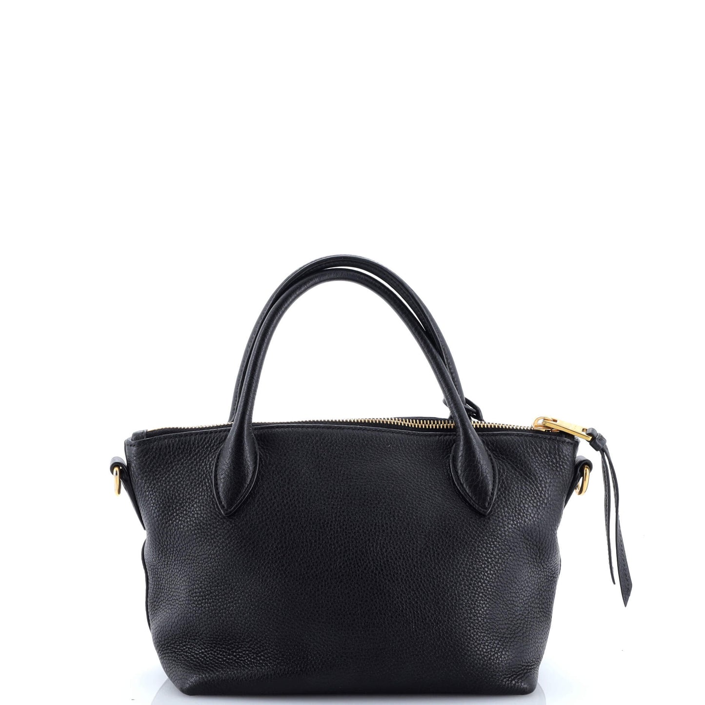 Dual Strap Zip Tote Vitello Daino Small