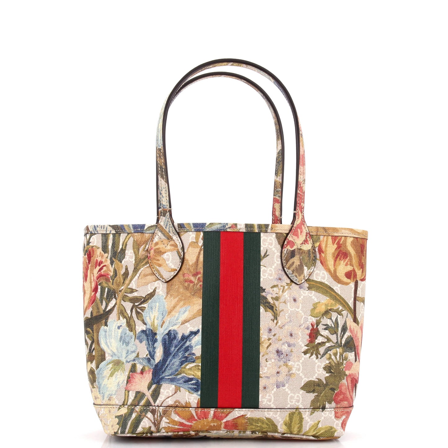Ophidia Tote Water Flora GG Coated Canvas Medium