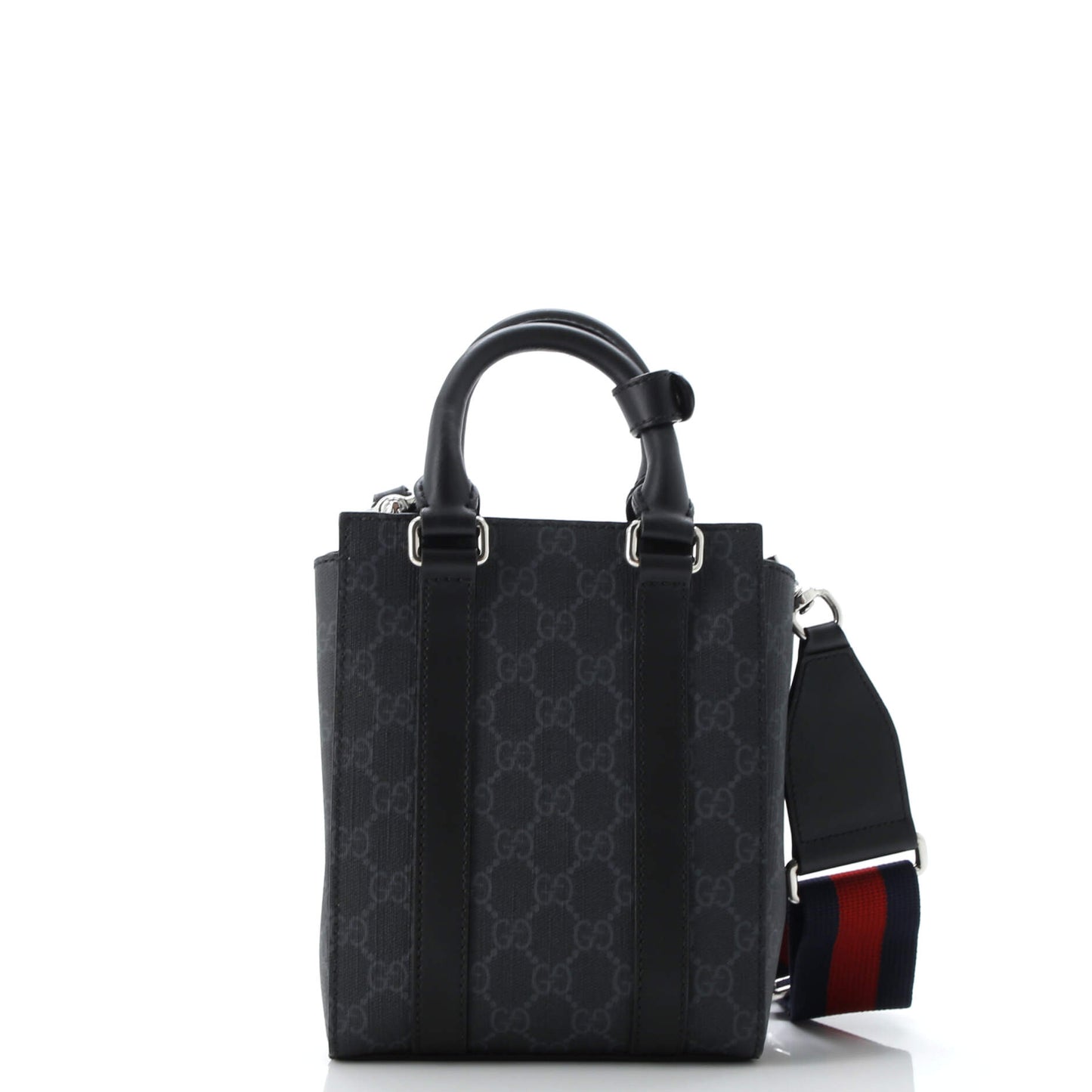 Convertible Web Open Tote GG Coated Canvas Mini