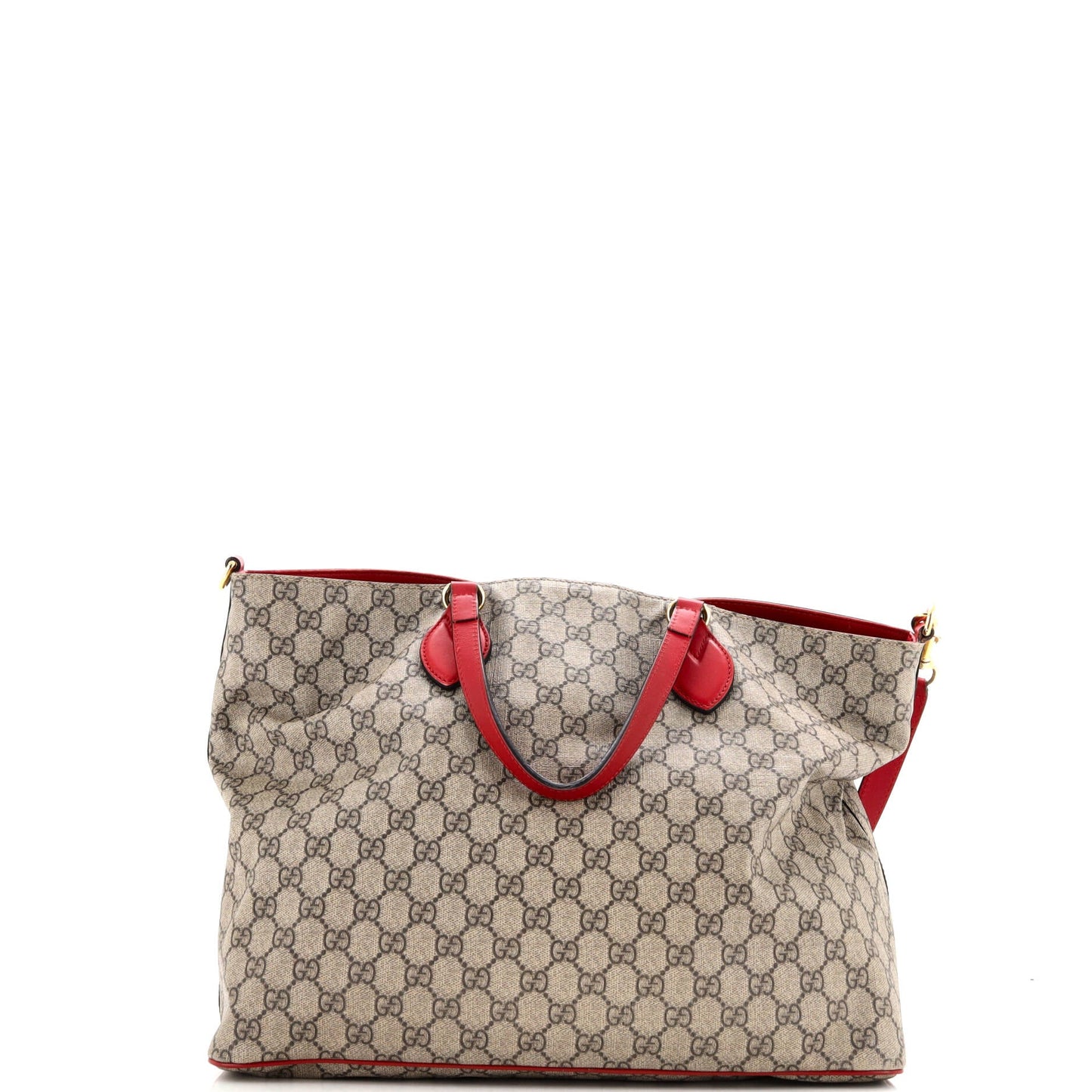 Convertible Soft Tote Embroidered GG Coated Canvas Medium