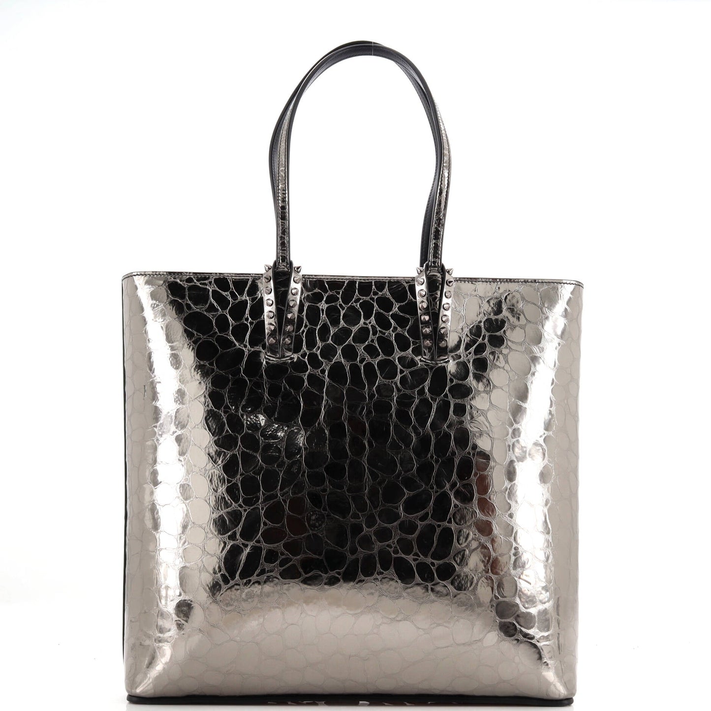 Cabata North South Zipped Tote Crocodile Embossed Leather