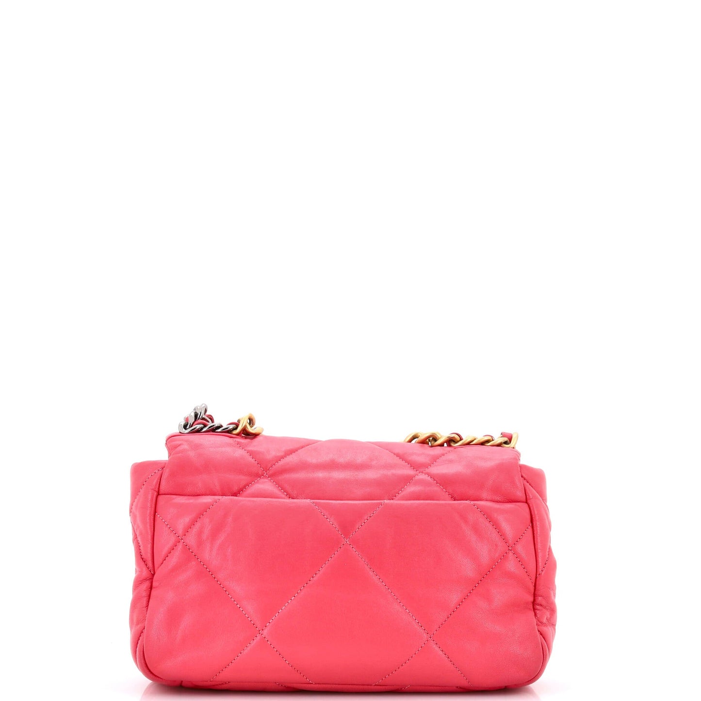 19 Flap Bag Quilted Leather Medium