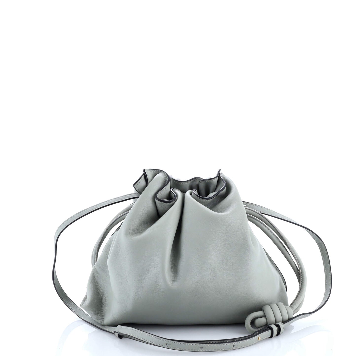 Flamenco Knot Clutch Leather Medium