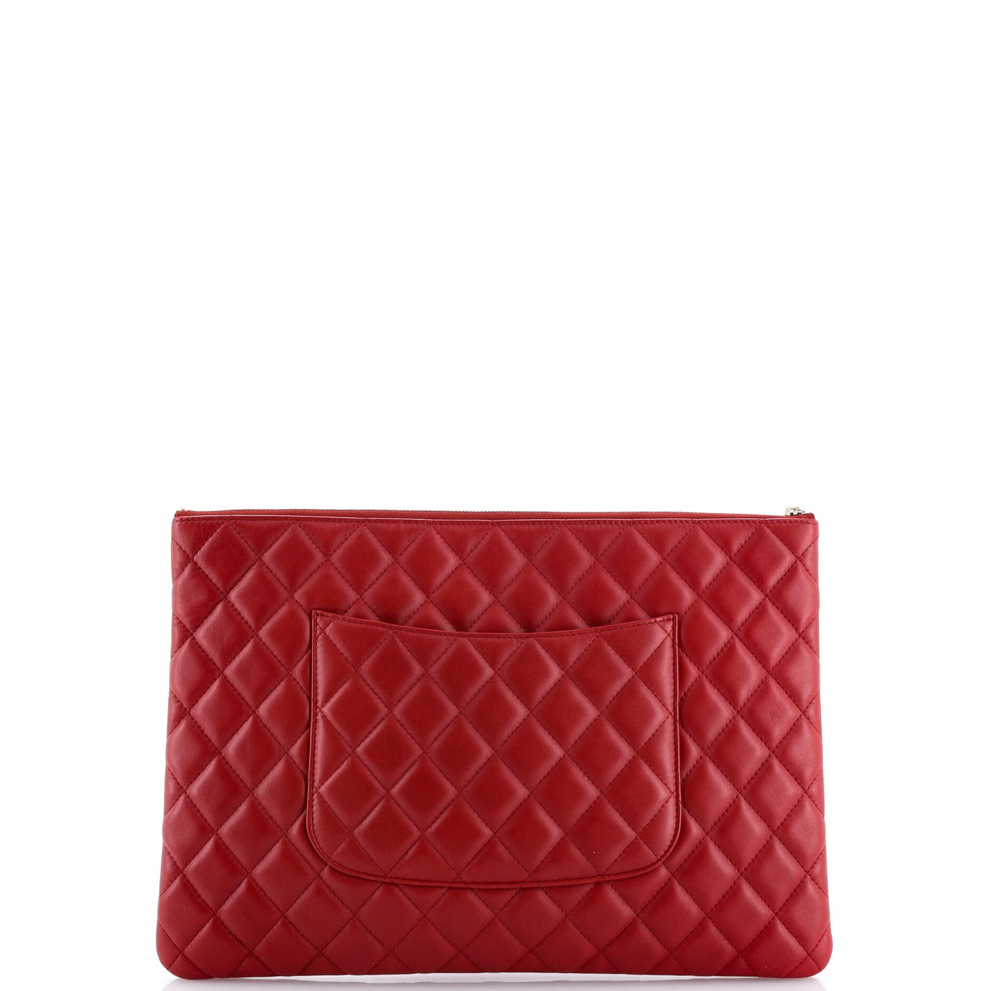 O Case Clutch Quilted Lambskin Large