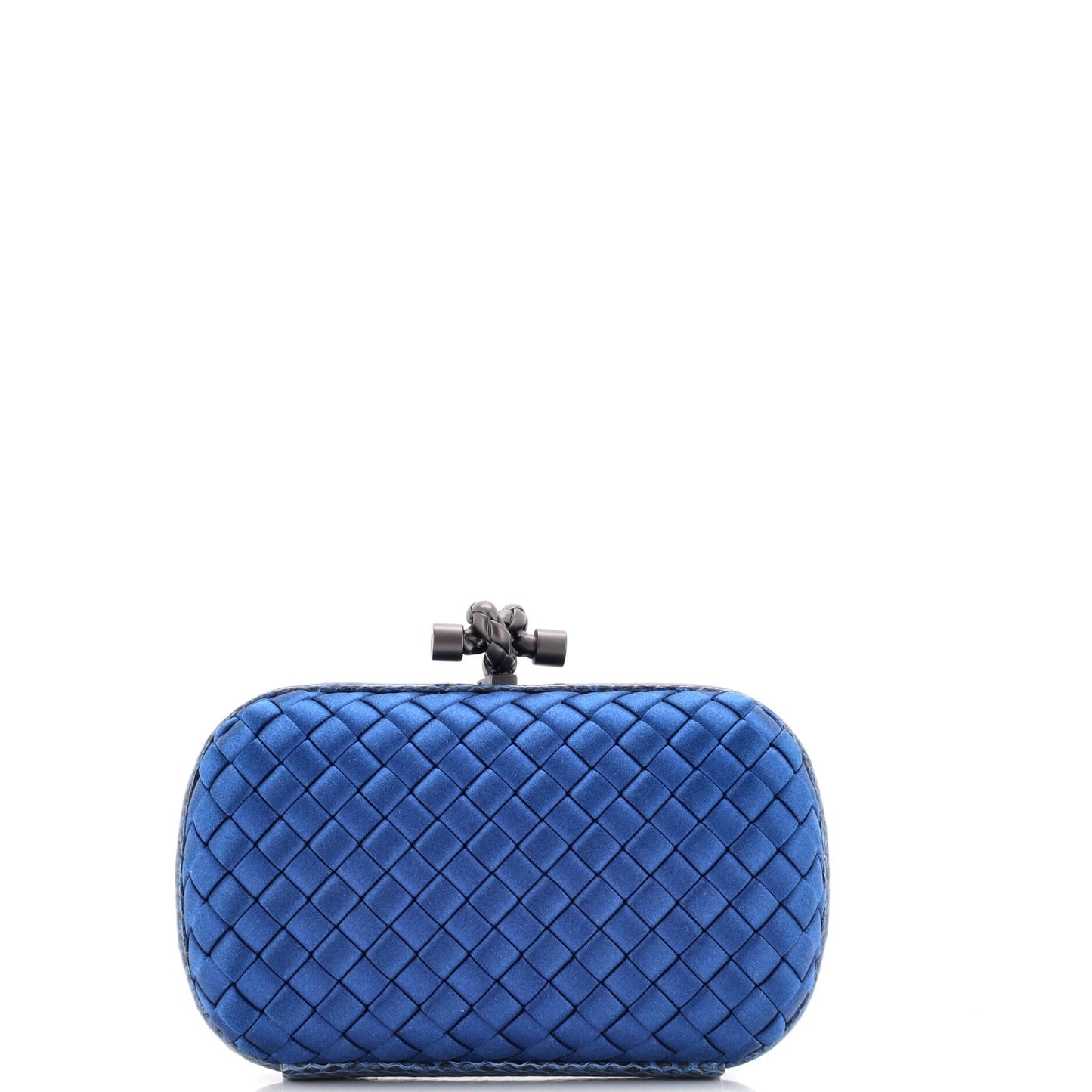 Box Knot Clutch Intrecciato Satin Small