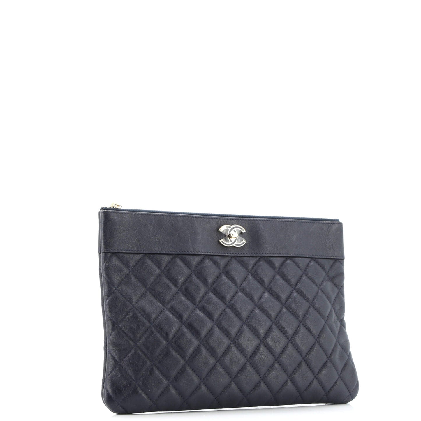 Mademoiselle Vintage O Case Clutch Quilted Sheepskin Medium