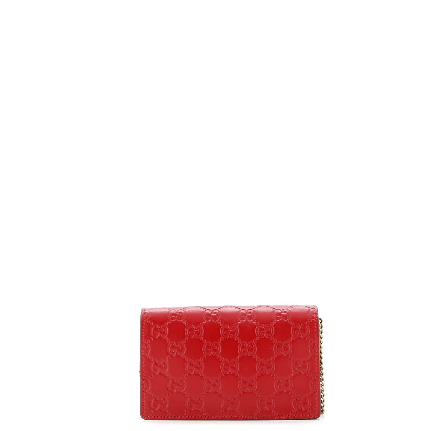 Cherries Wallet on Chain Guccissima Leather Mini