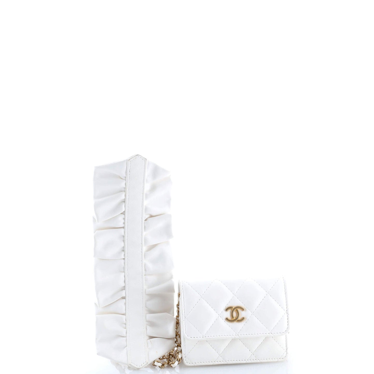 Romance Clutch With Chain Quilted Lambskin Mini