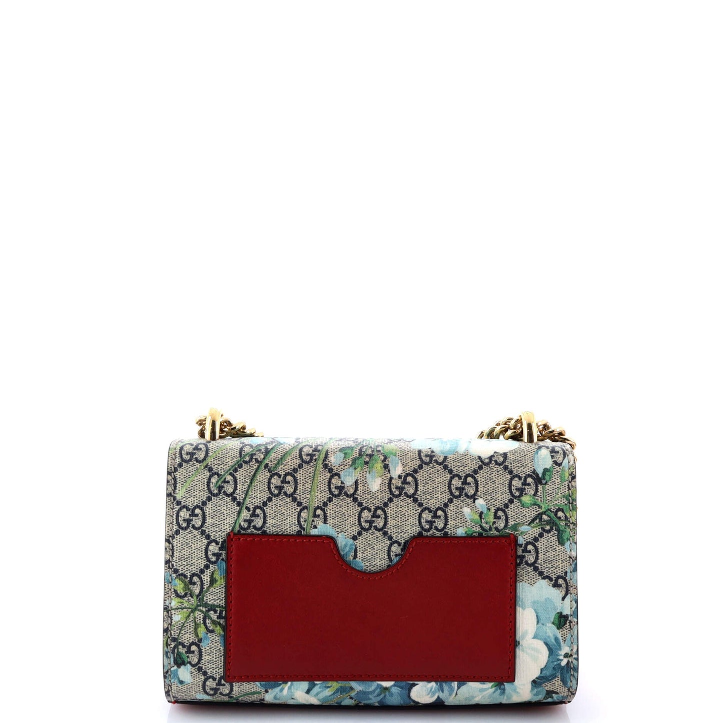 Padlock Shoulder Bag Blooms Print GG Coated Canvas Small