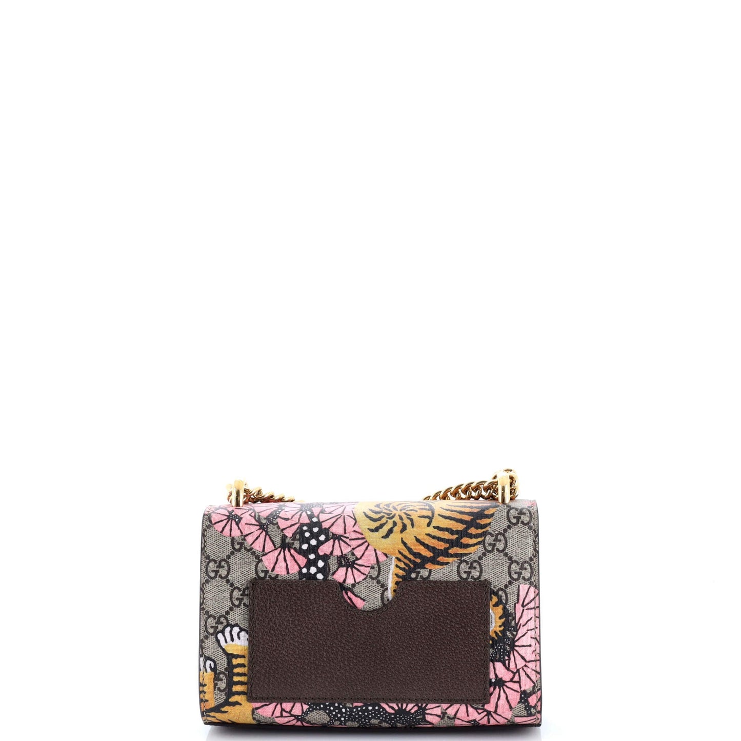 Padlock Shoulder Bag Bengal Print GG Coated Canvas Small