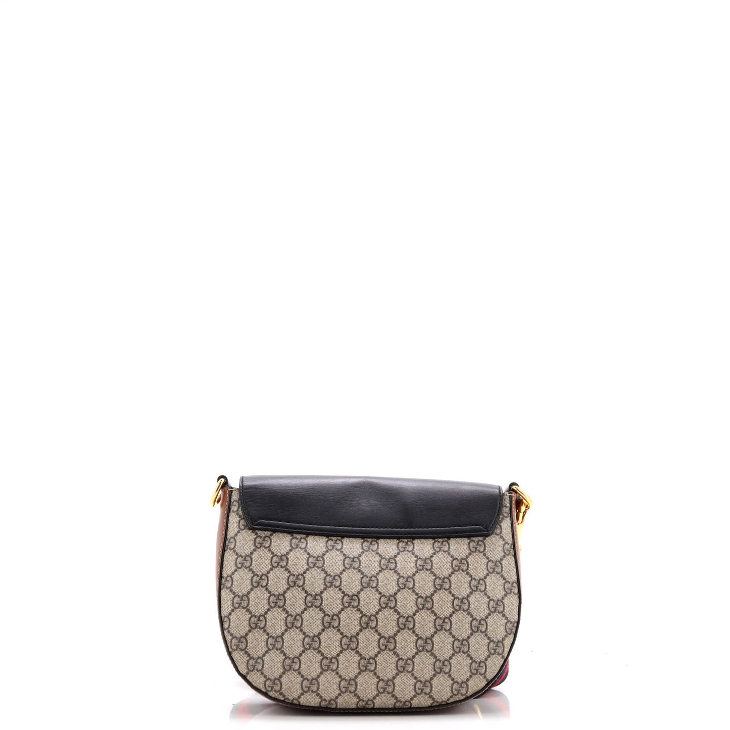 Padlock Saddle Shoulder Bag GG Coated Canvas and Leather Medium