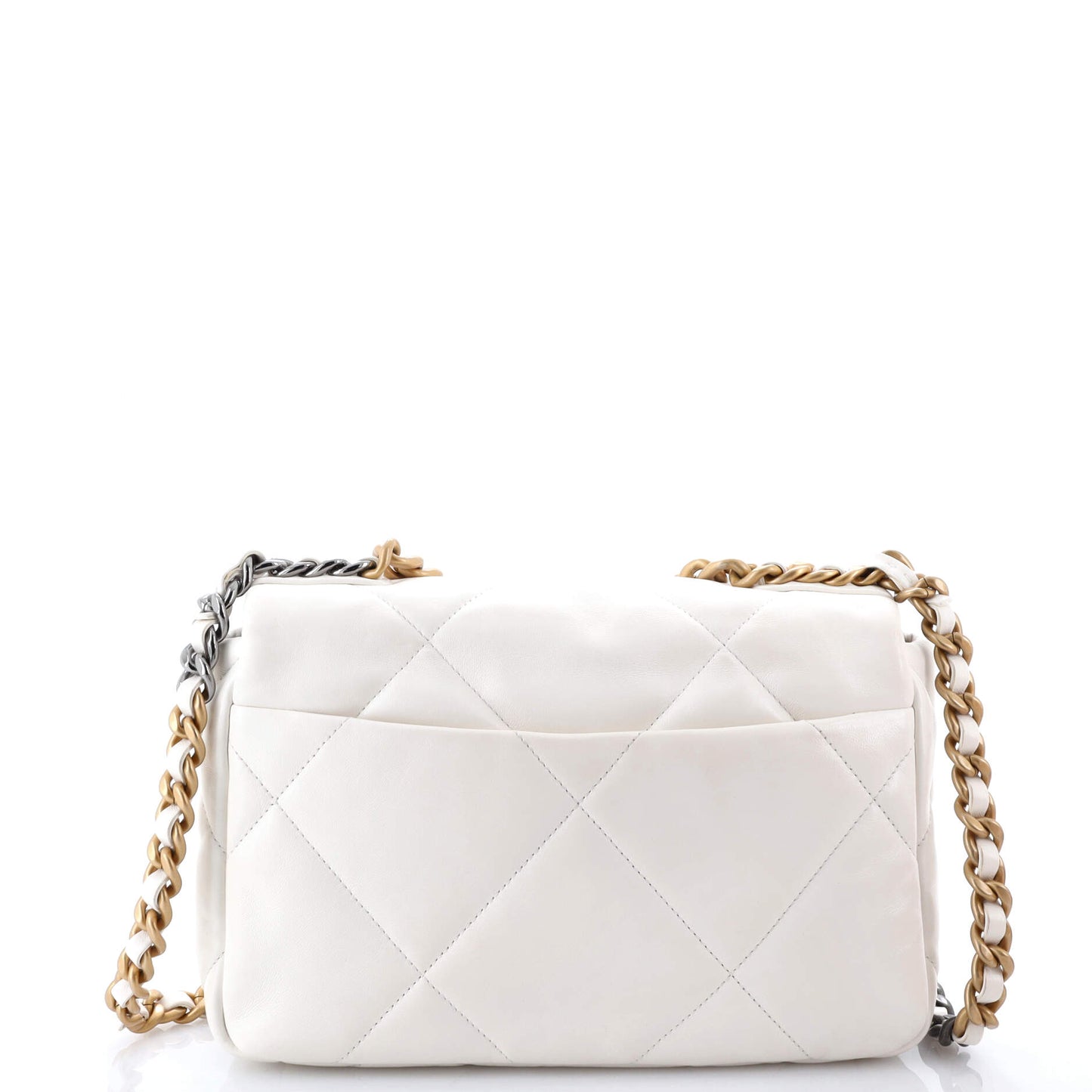 19 Flap Bag Quilted Leather Medium