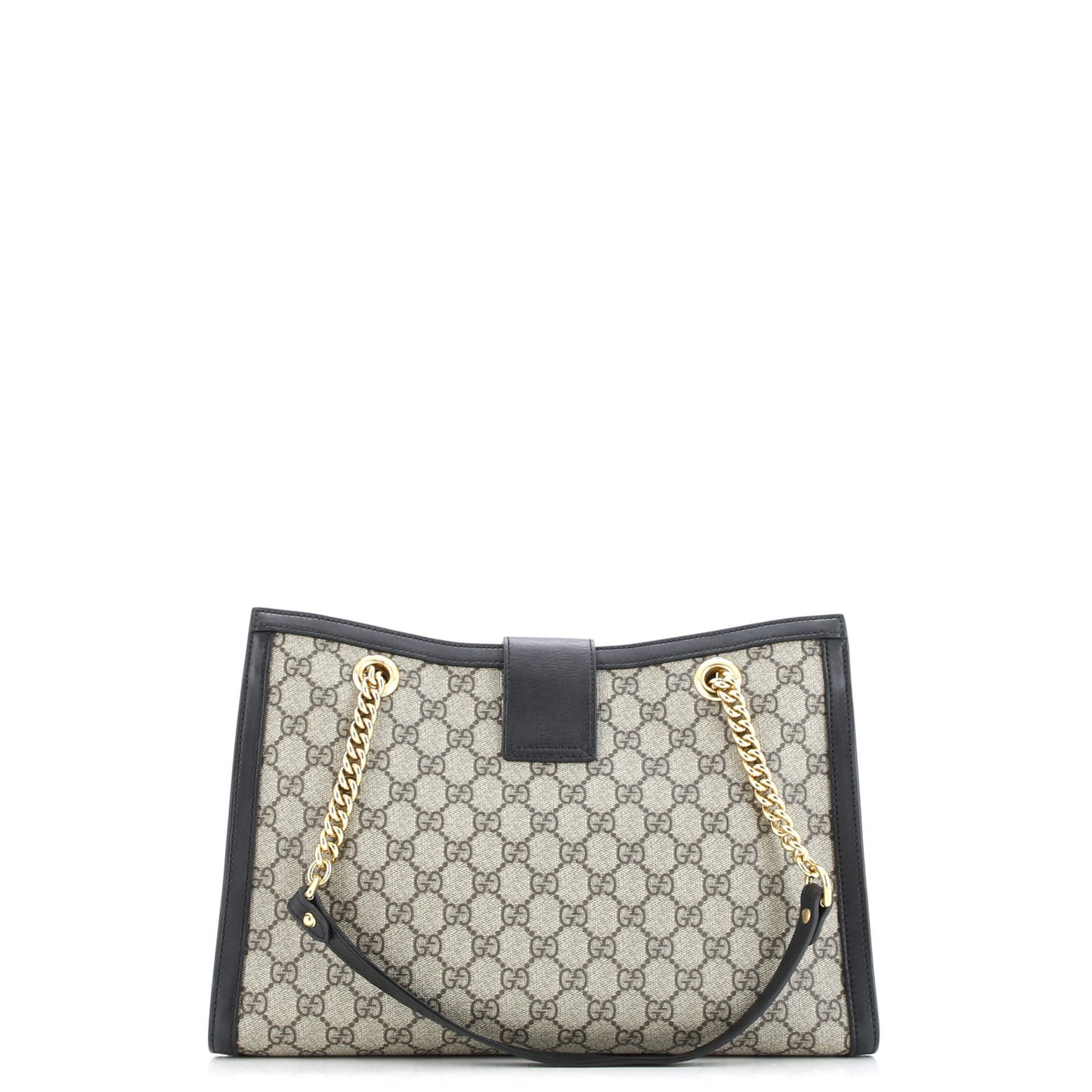 Padlock Chain Tote GG Coated Canvas with Leather Medium