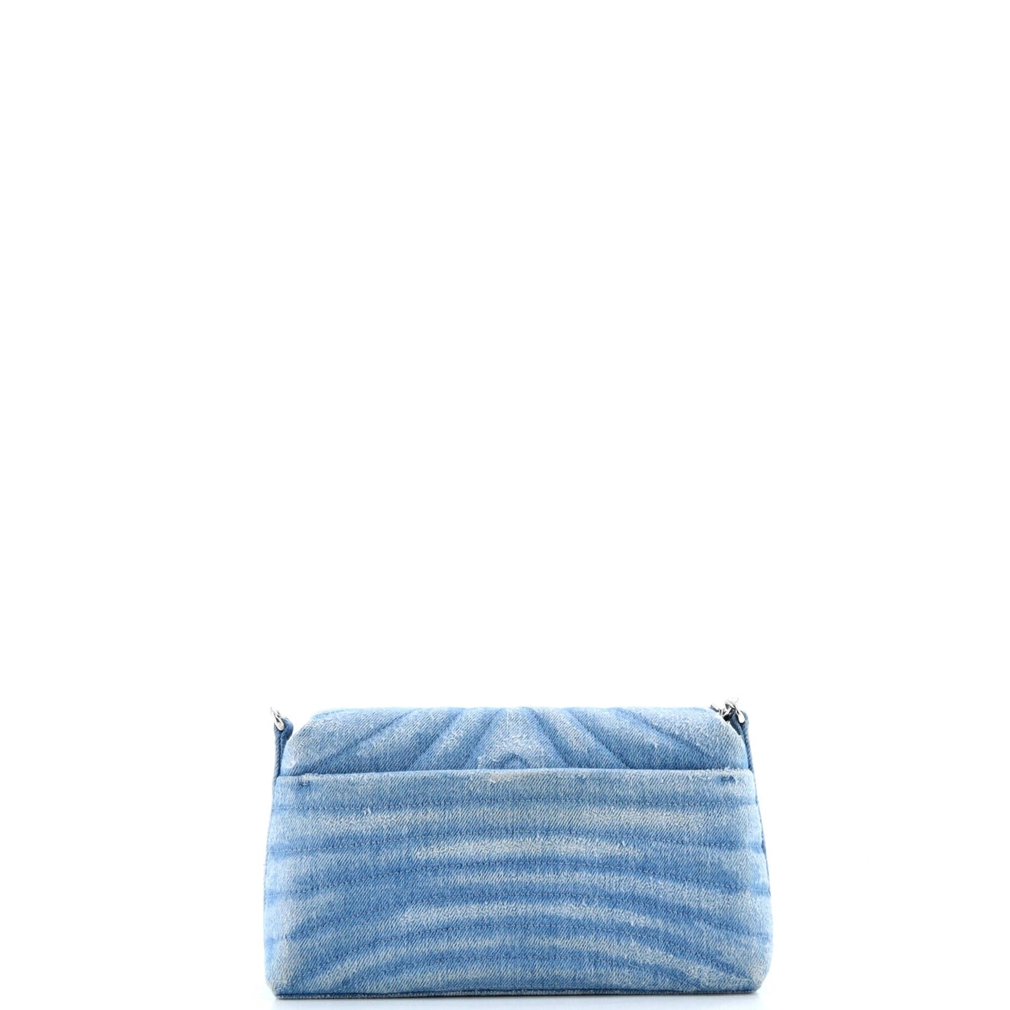 4G Soft Flap Bag Quilted Denim Small