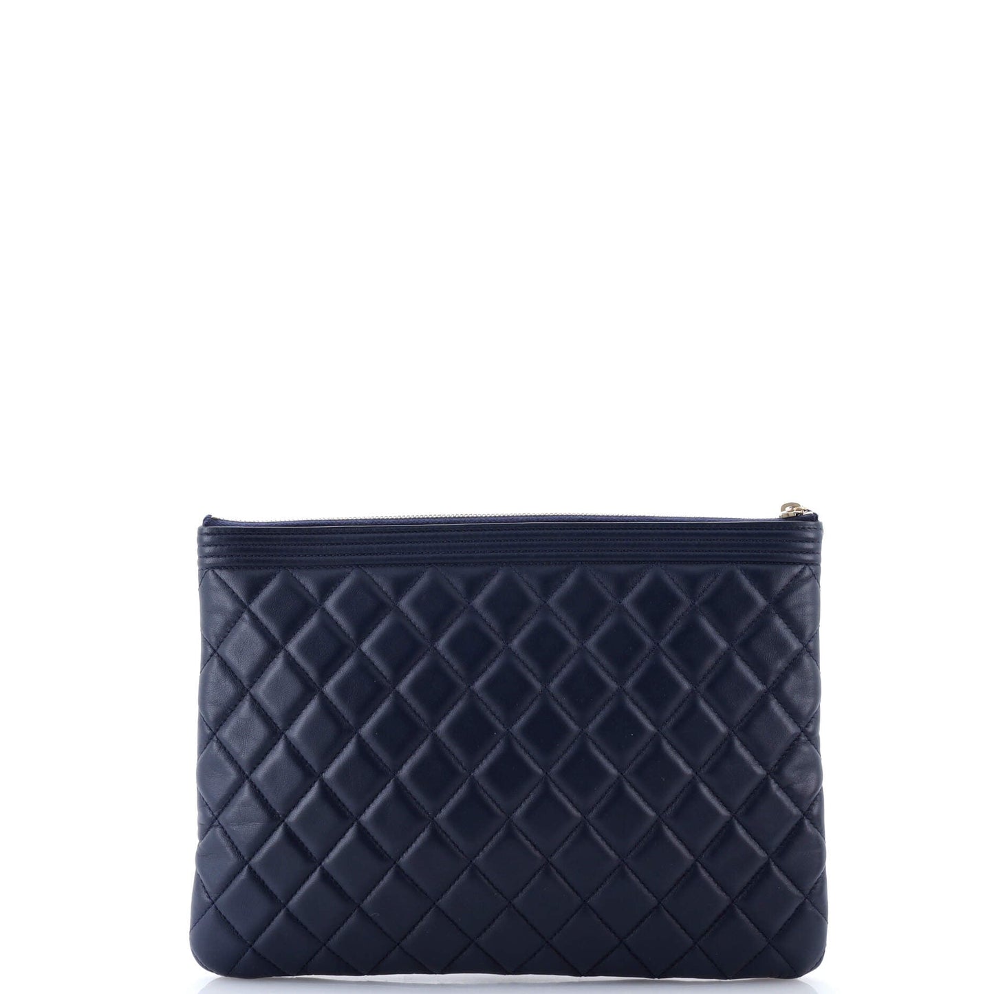 Boy O Case Clutch Quilted Lambskin Medium