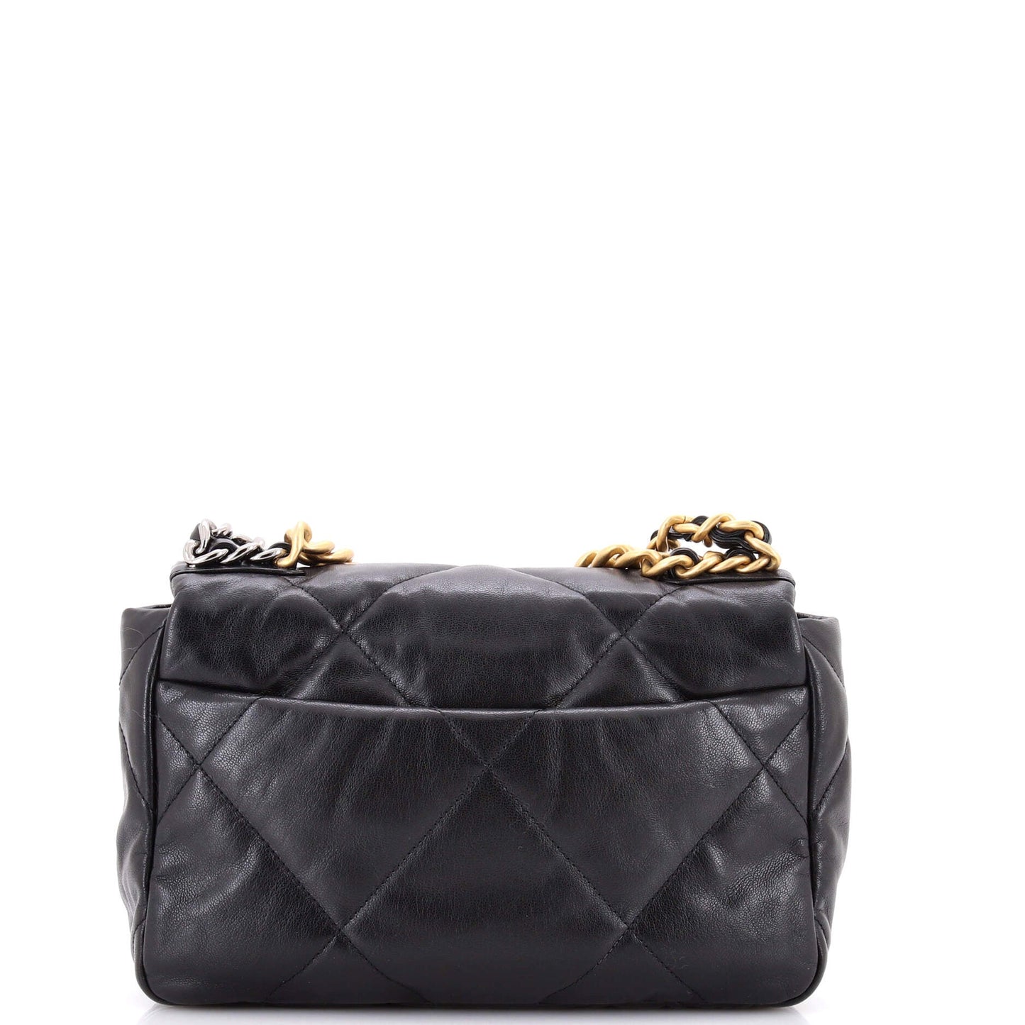 19 Flap Bag Quilted Leather Medium