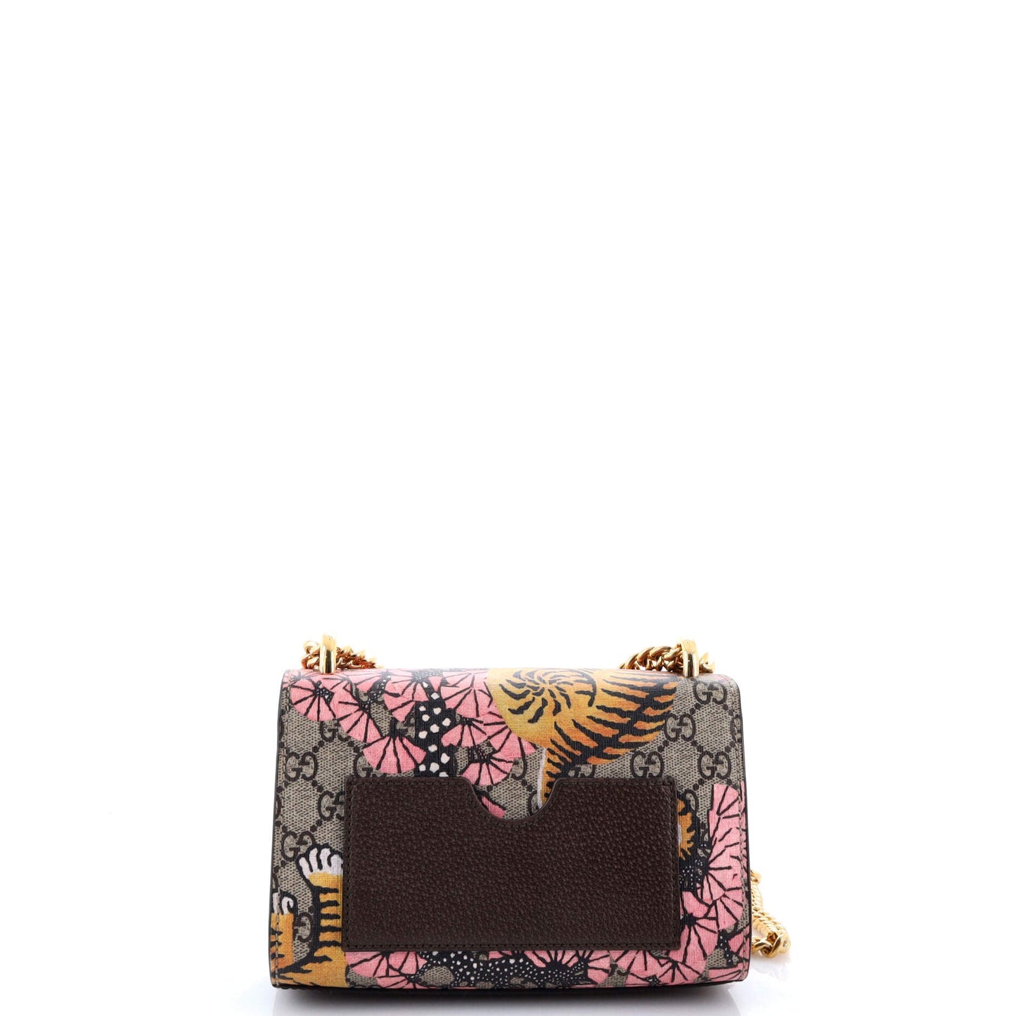 Padlock Shoulder Bag Bengal Print GG Coated Canvas Small