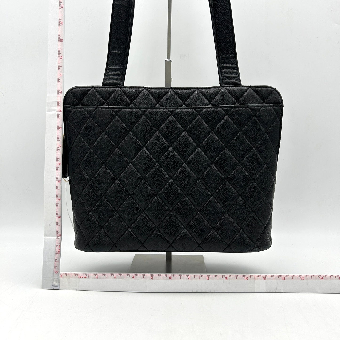 CHANEL Brown Lambskin Large Tote With Coco Mark Enamel WD332310