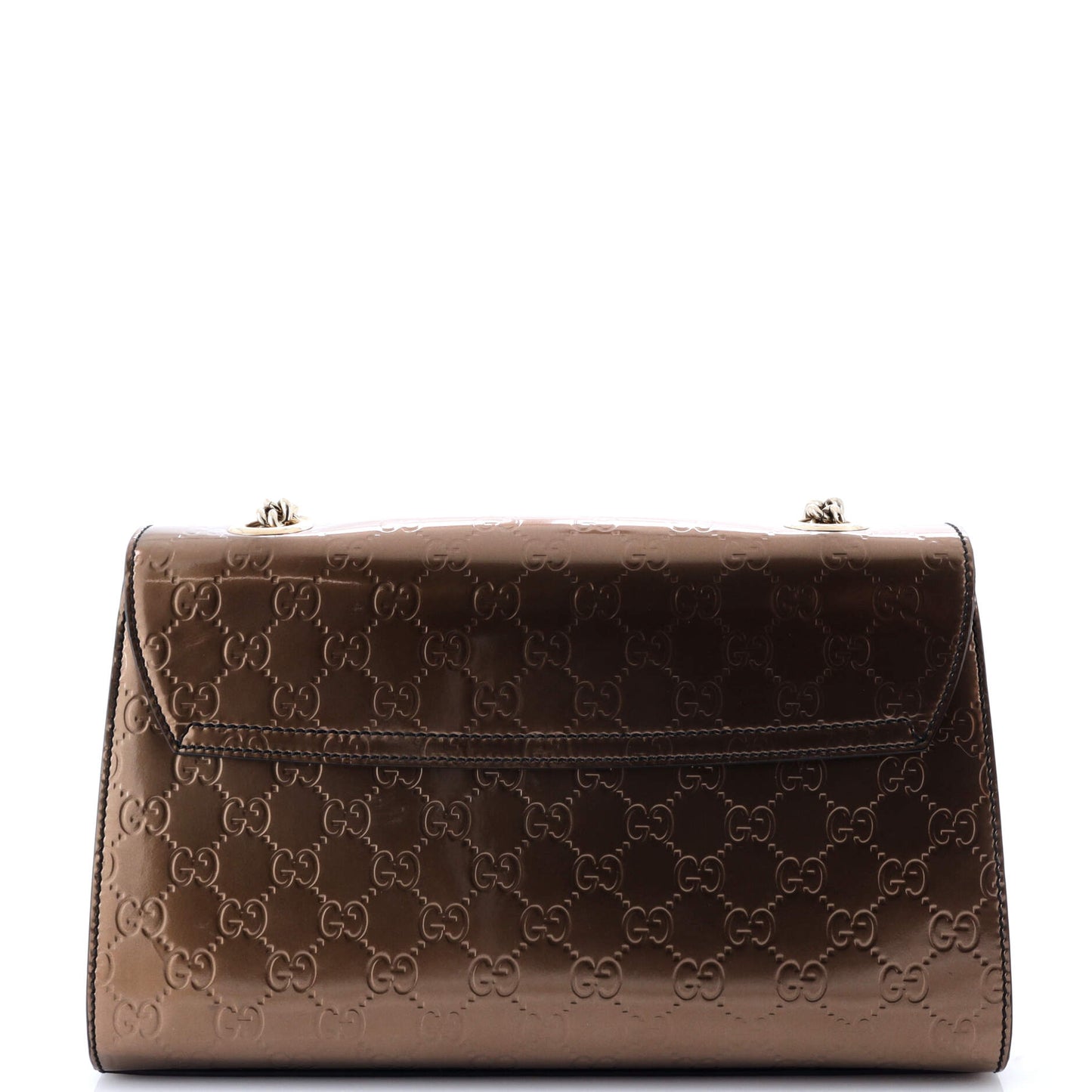 Emily Chain Flap Bag Guccissima Patent Medium