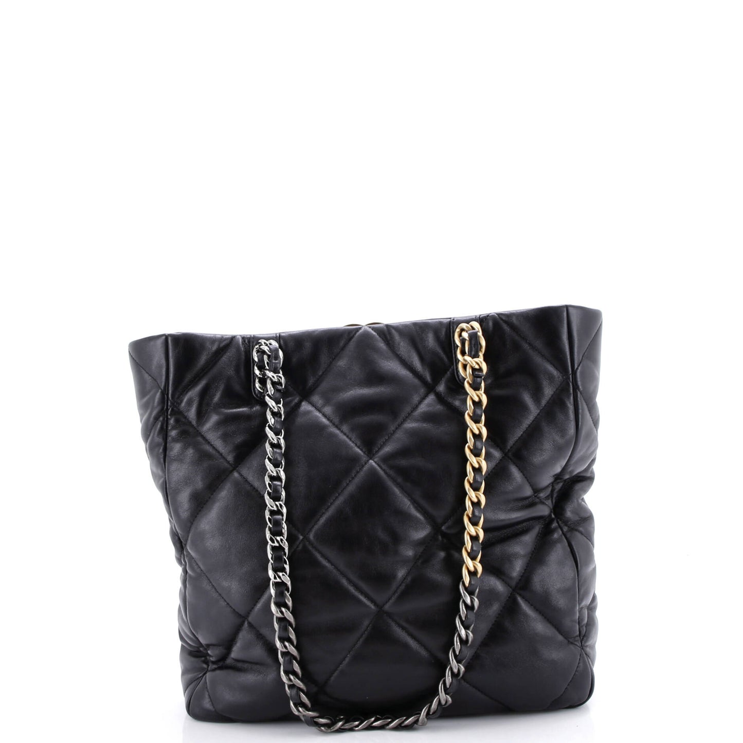 19 Shopping Bag Quilted Leather Medium